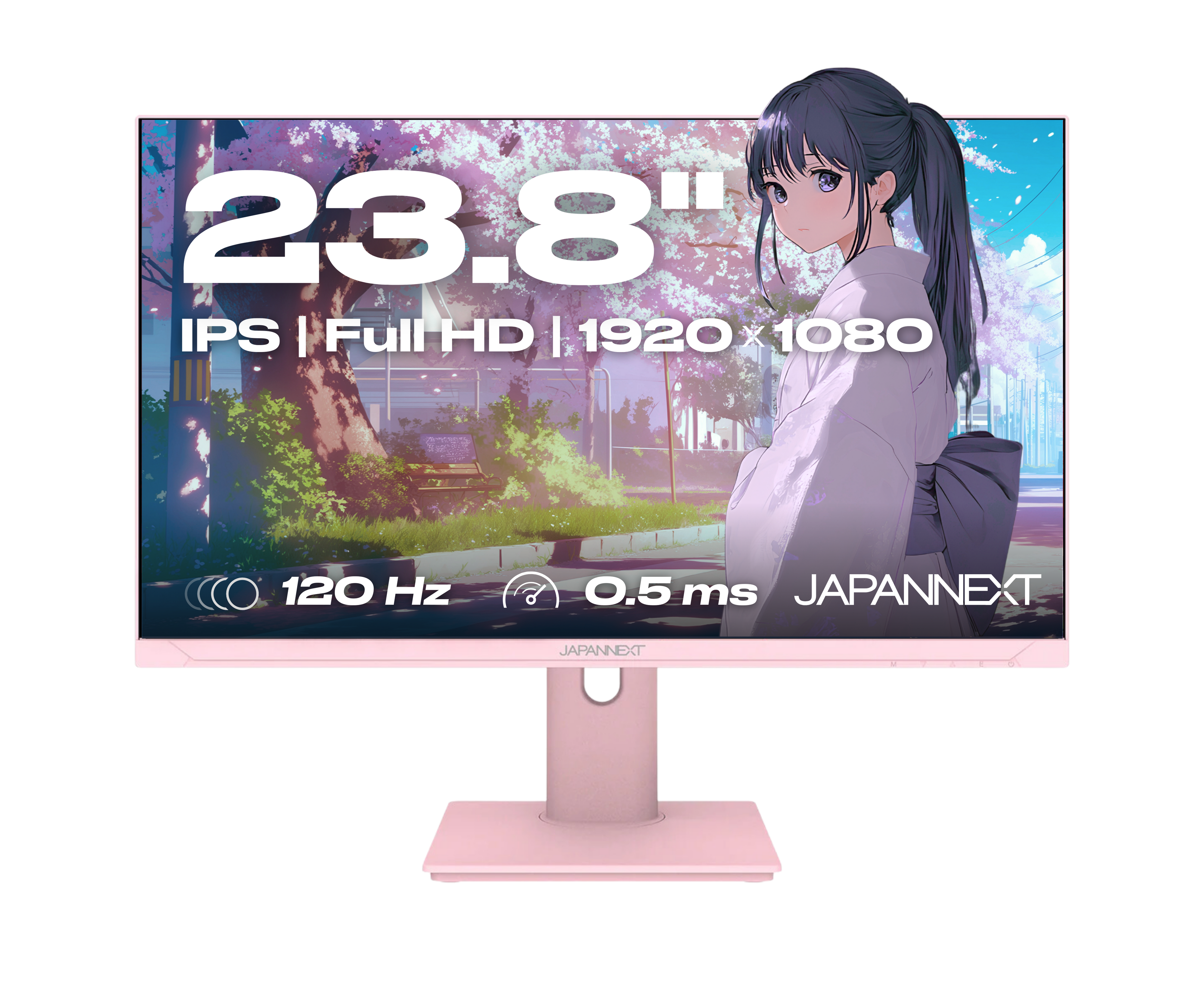 Monitor Gaming | 23,8" | IPS | FHD | 120 Hz | Rosa pastel