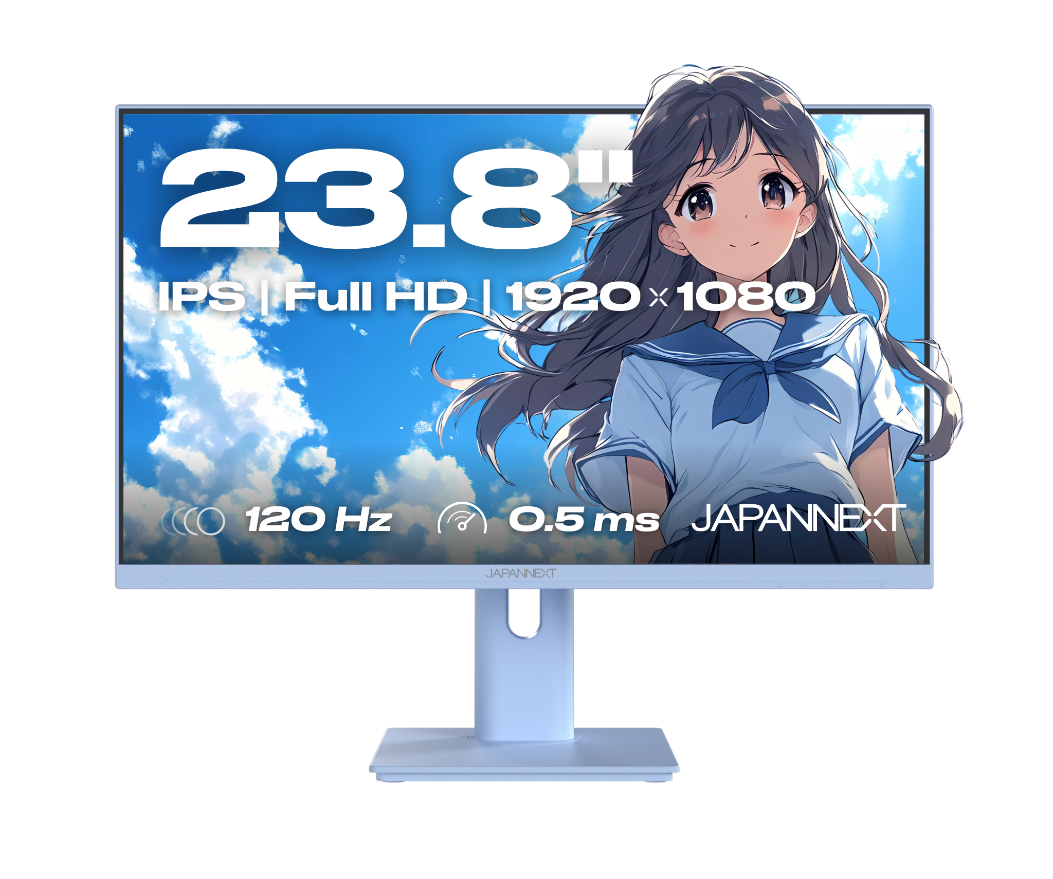 Monitor Gaming | 23,8" | IPS | FHD | 120 Hz | Azul pastel