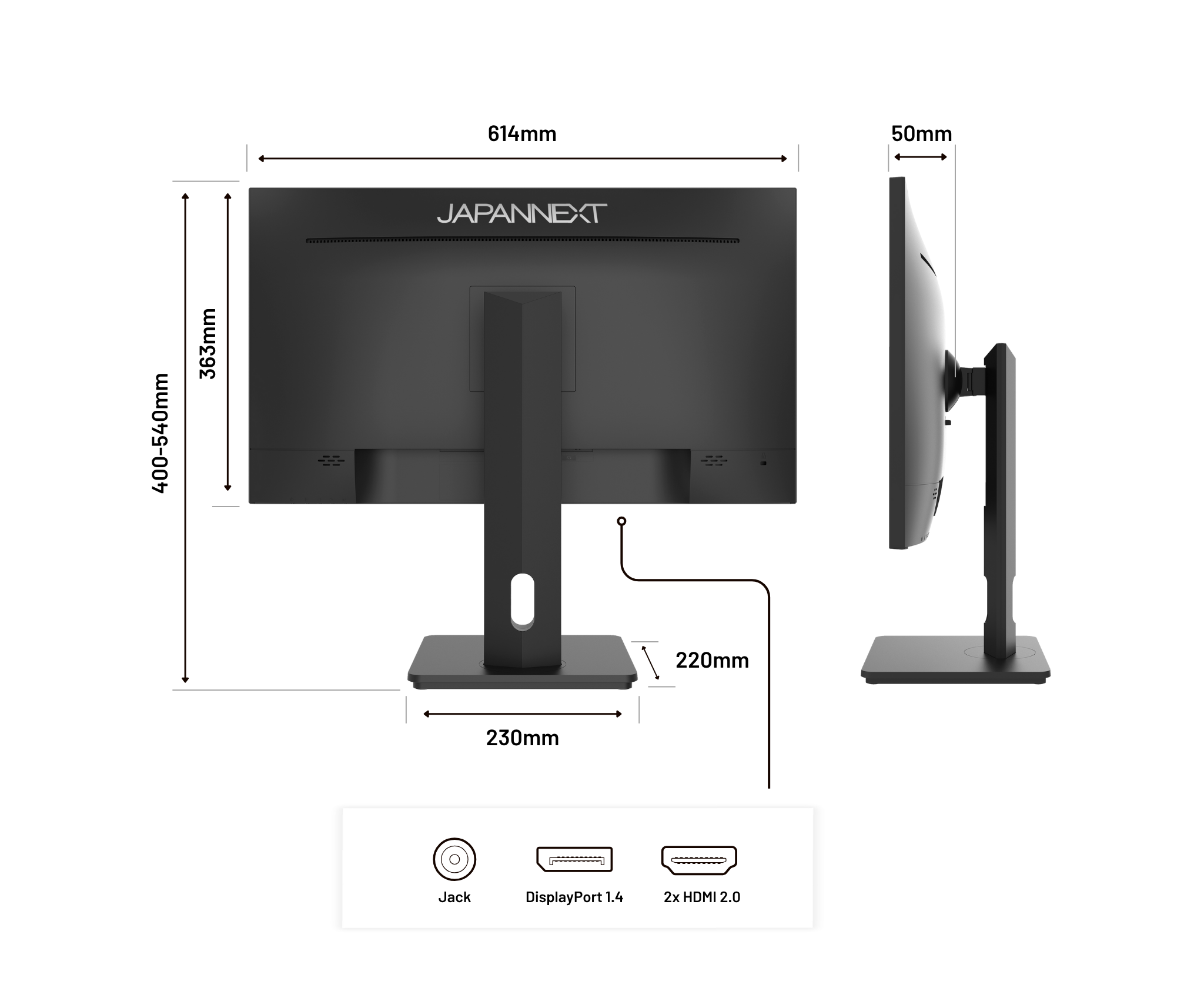 Monitor de PC para oficina | 27" | WQHD