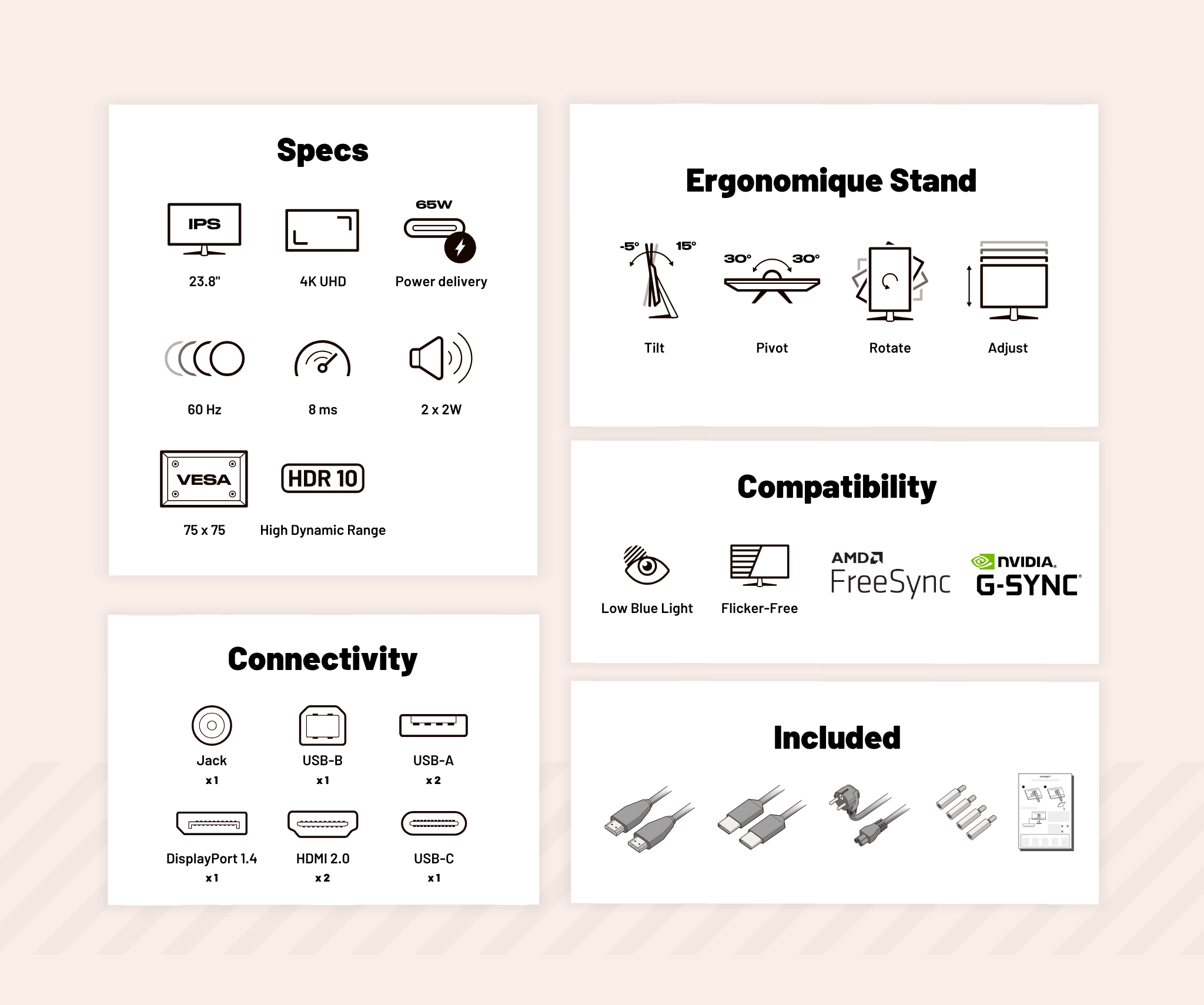 Monitor | 23,8" | 4K UHD