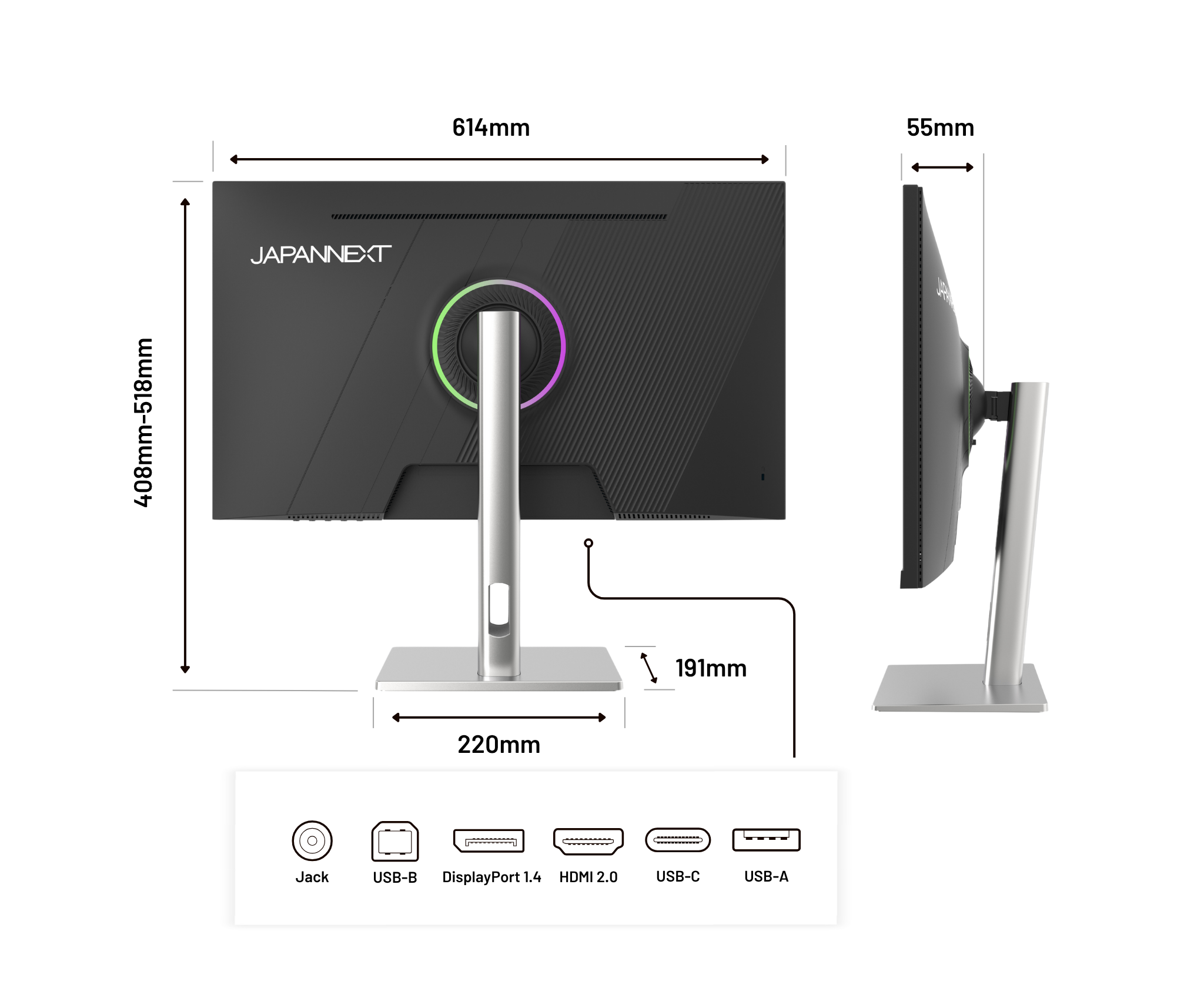 Monitor de PC de oficina | 27" | 5K | 60Hz