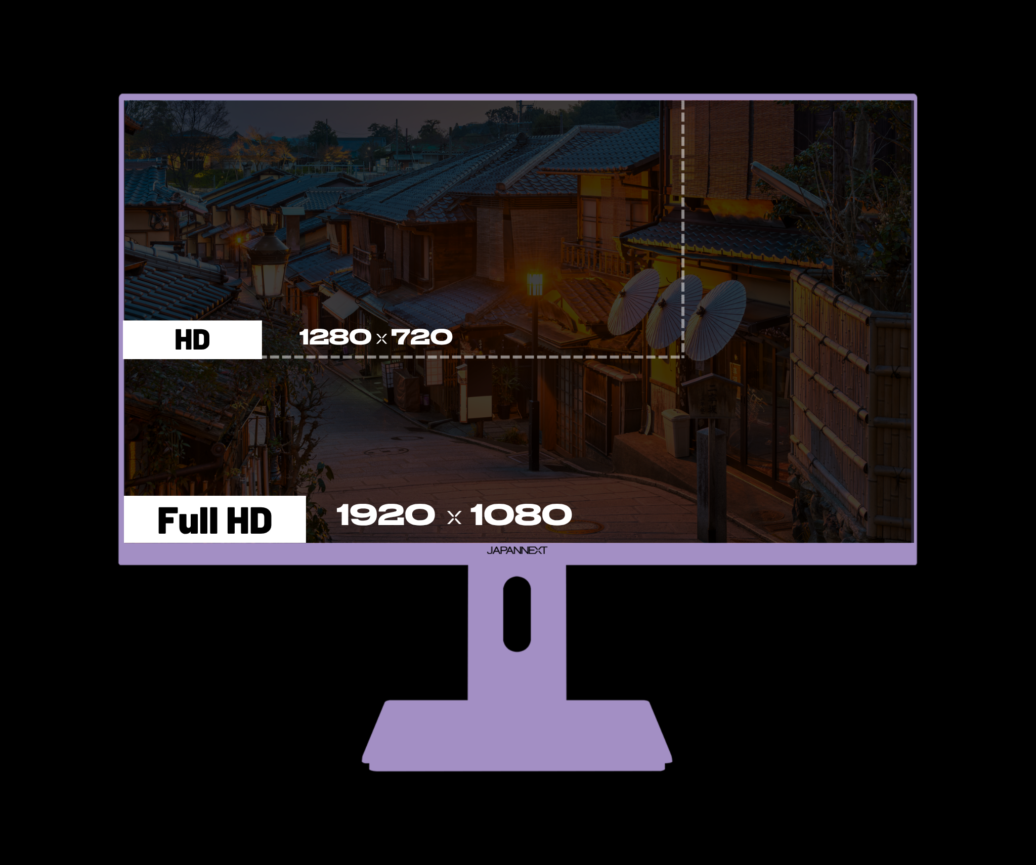 Monitor Gaming | 23,8" | IPS | FHD | 120 Hz | Violeta pastel