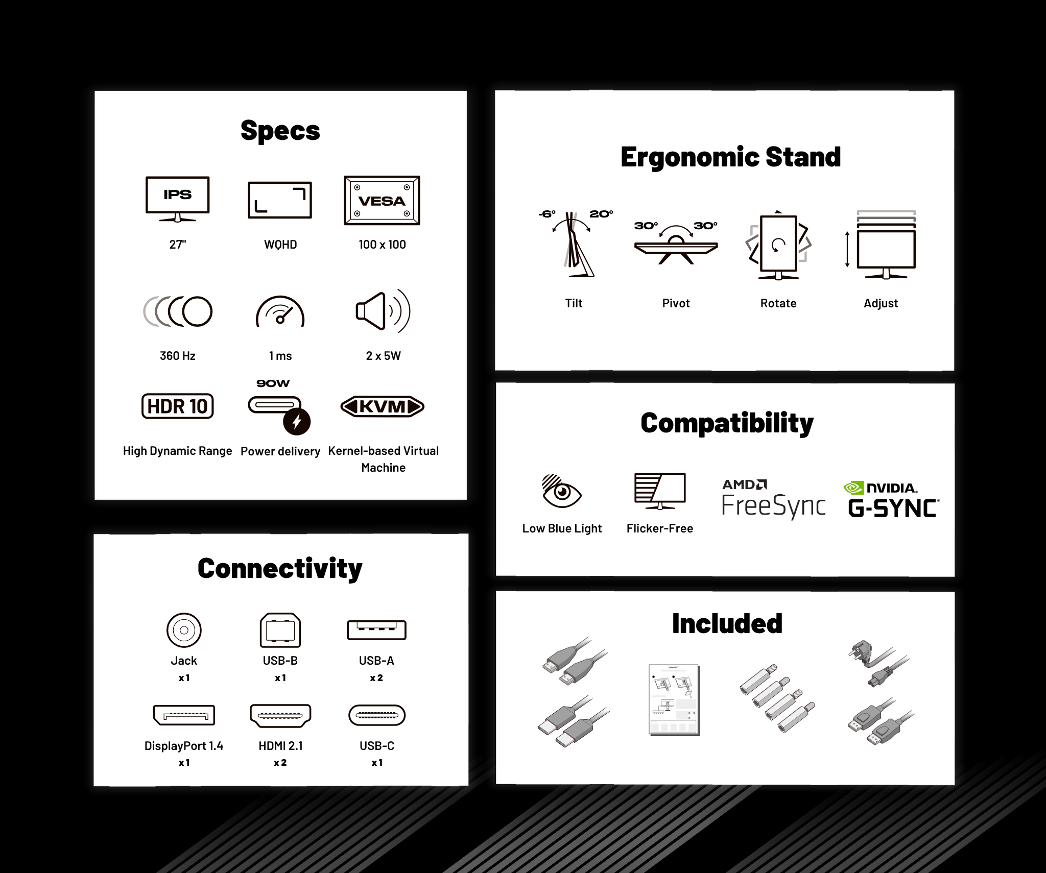 Monitor PC Gaming | 27" | IPS | WQHD | 360Hz