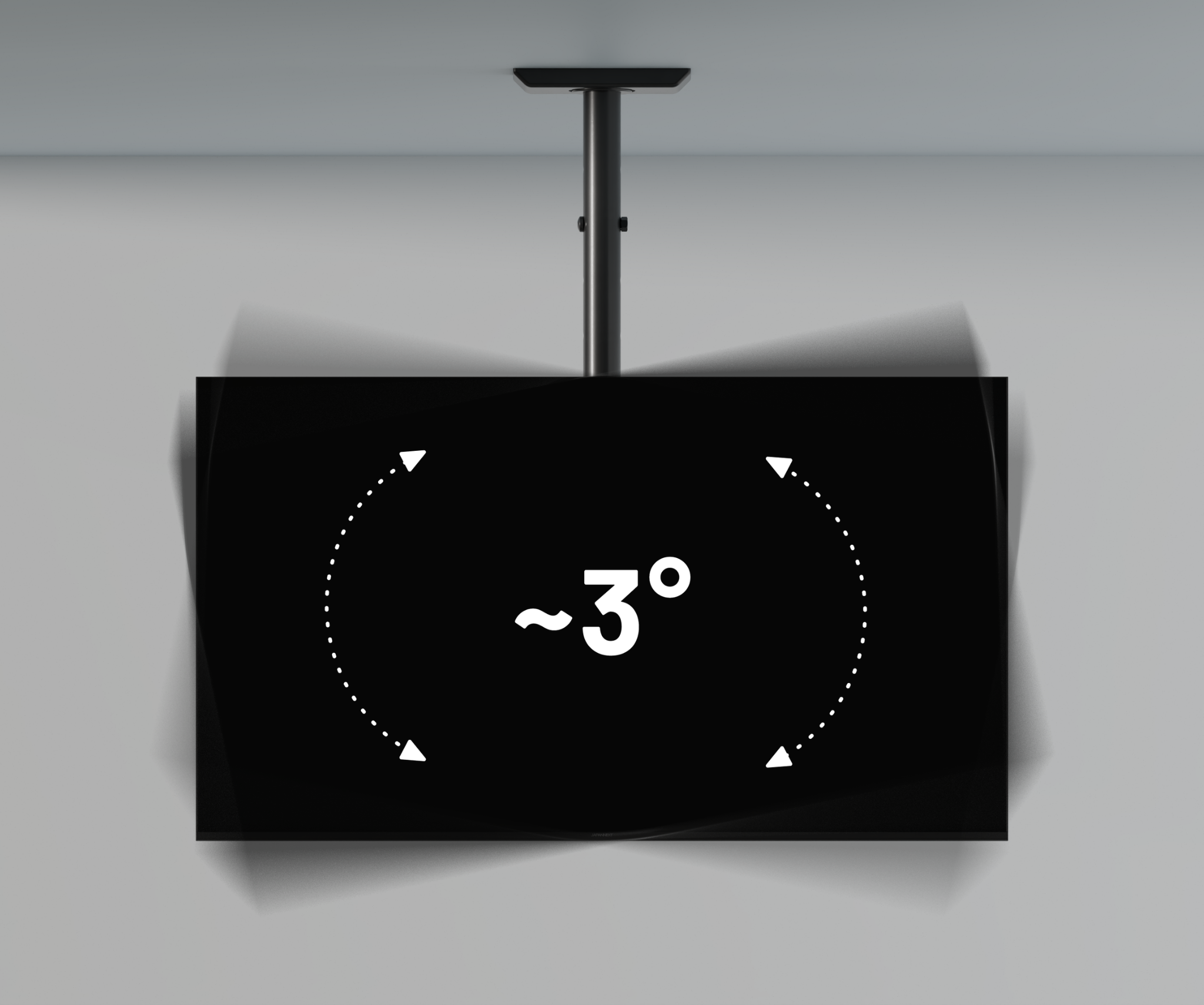 Soporte de techo para pantallas de gran formato de 32” a 75”
