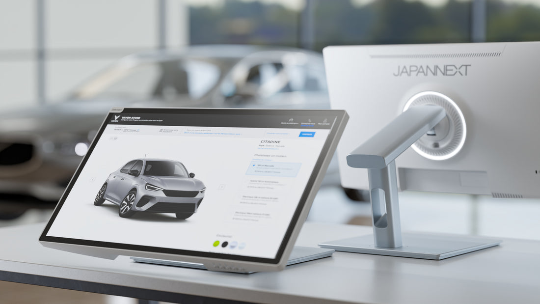 Monitor de oficina | 21,5" | FHD | Táctil | KVM | Entrega de potencia de 65 W | Soporte articulado ergonómico