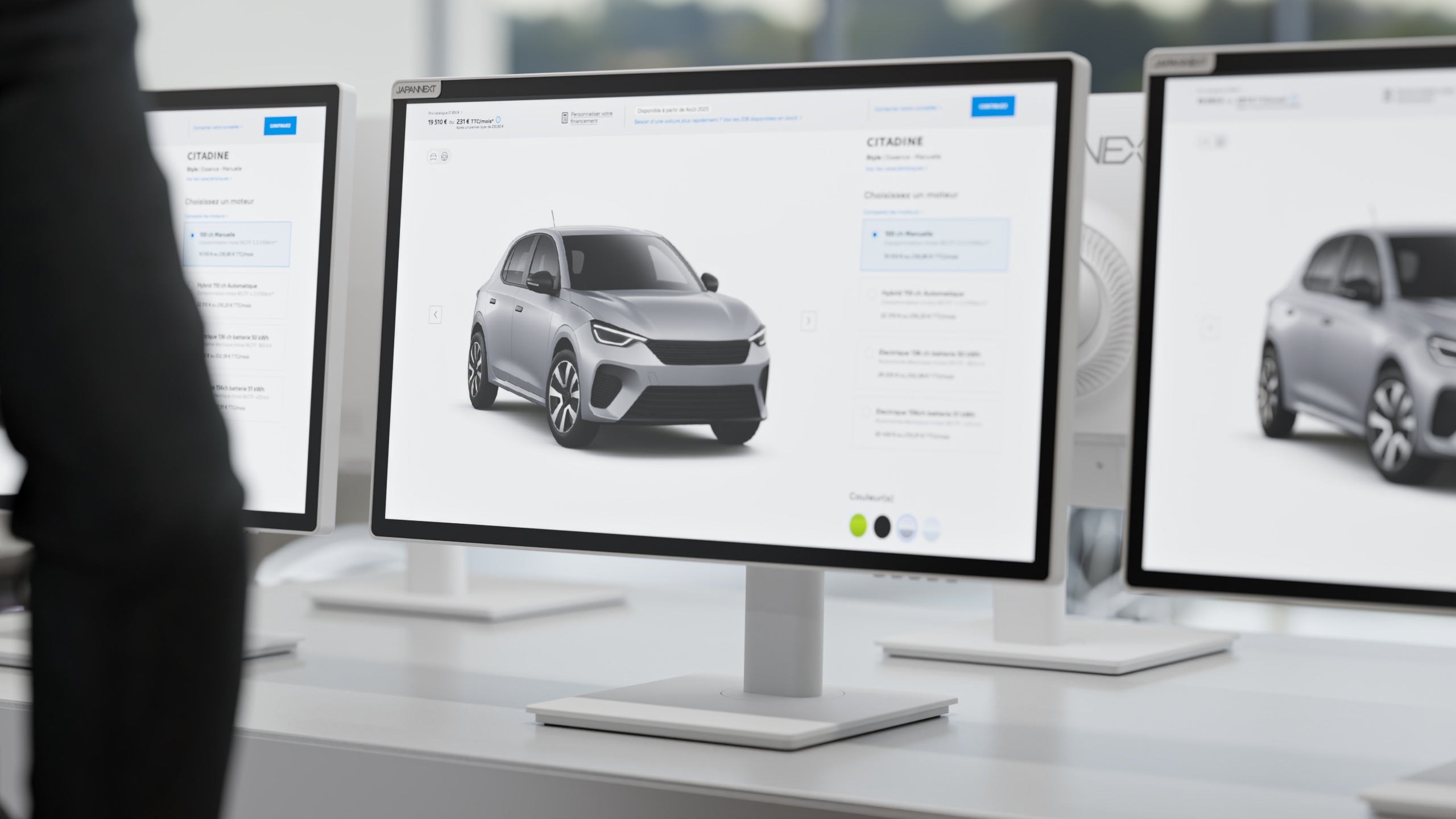 Monitor para oficina | 21,5" | FHD | Táctil | USB | KVM