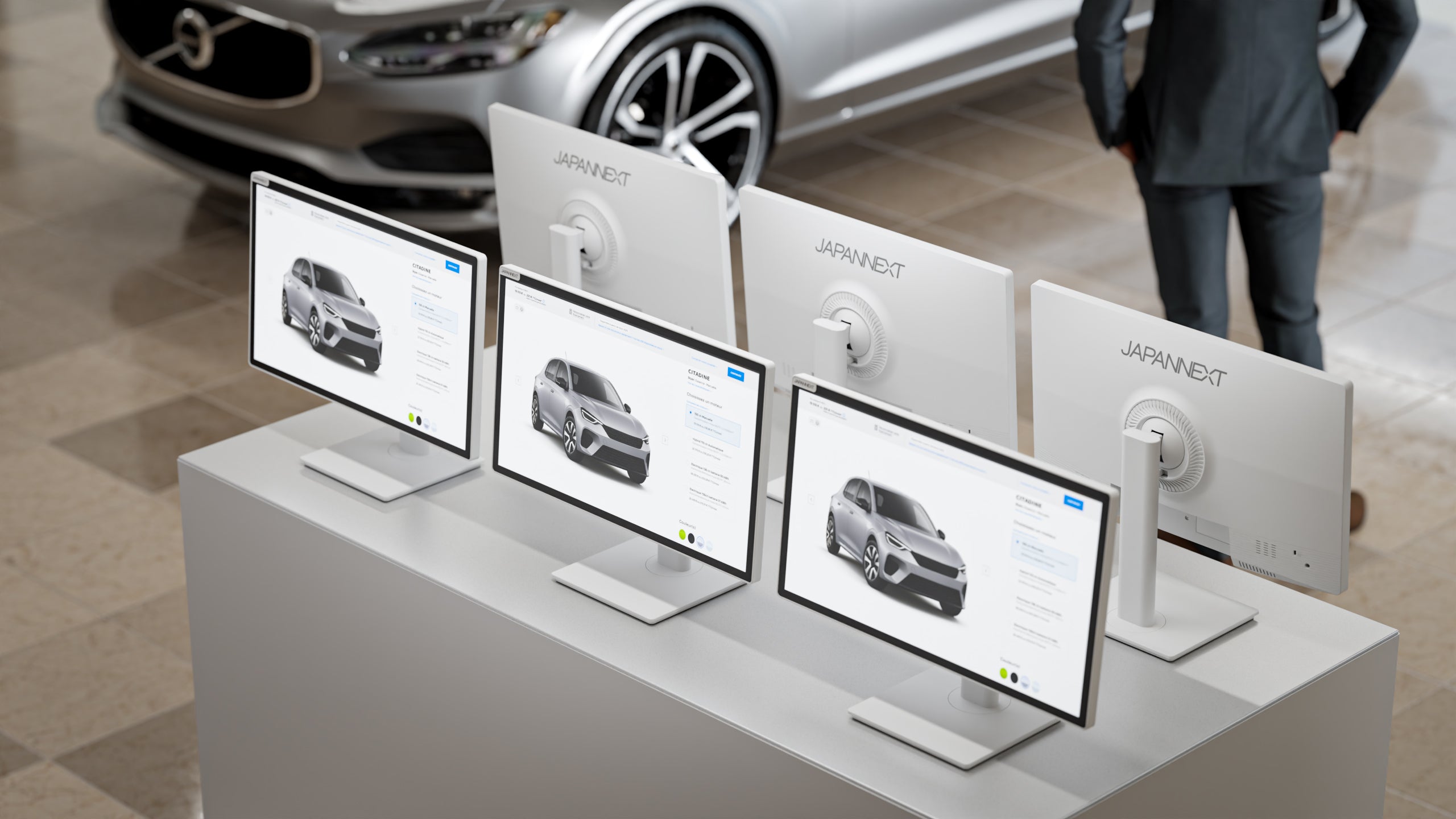 Monitor para oficina | 21,5" | FHD | Táctil | USB | KVM