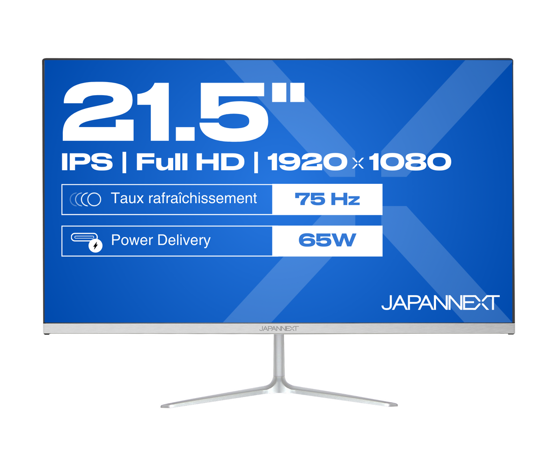 Monitor de PC para oficina | 21,5" | FULL HD | 75Hz | USB-C (carga de +65W)