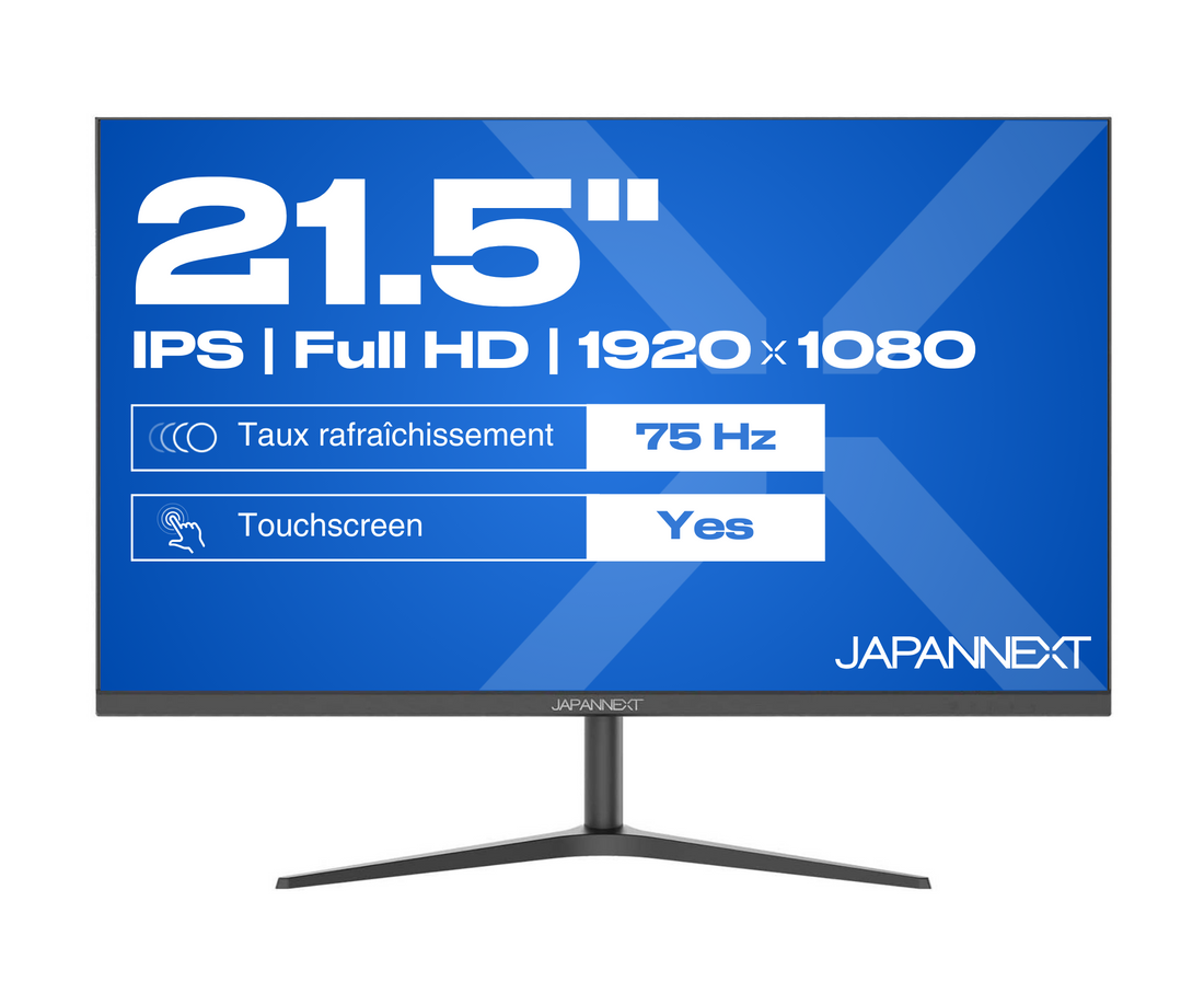 Monitor de PC para oficina | Táctil | 21,5" | FULL HD | 75Hz