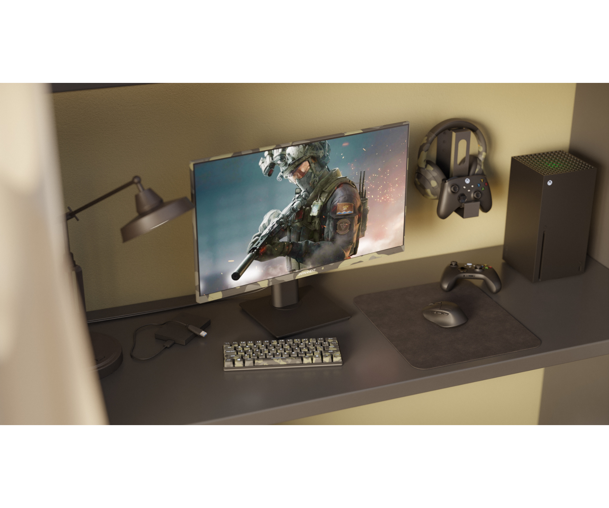 Monitor Gaming | 23,8" | IPS | FHD | 200 Hz | HSP | Camuflaje