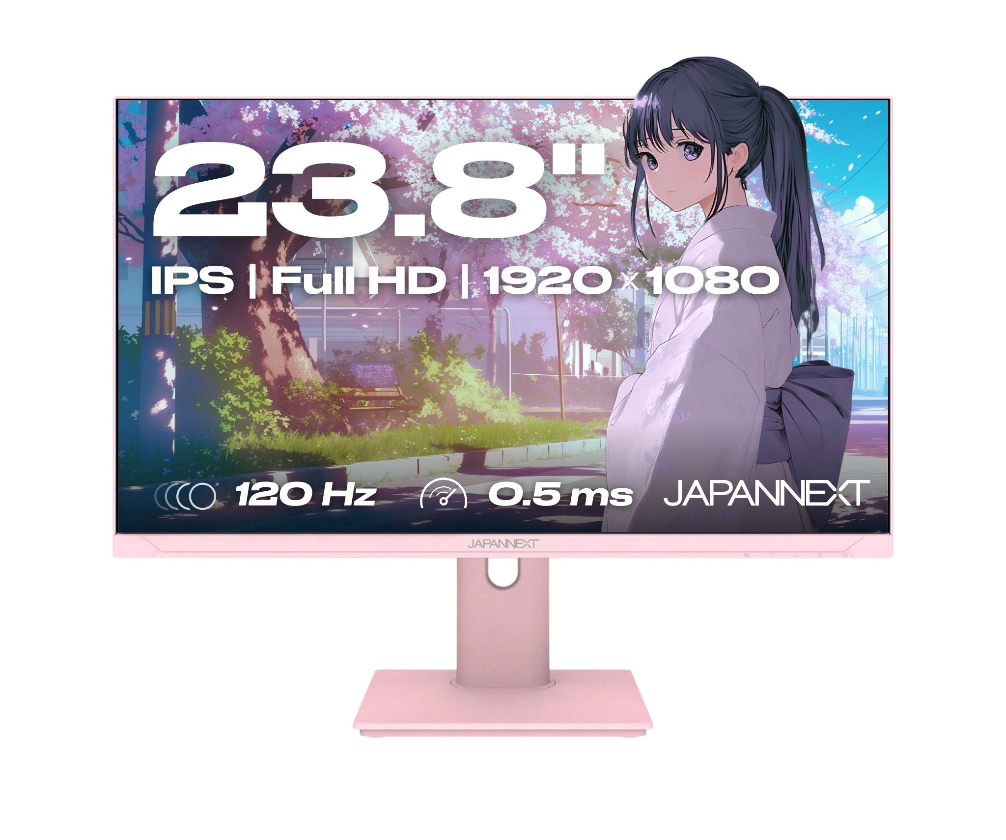 Monitor Gaming | 23,8" | IPS | Full HD | 120Hz | Blanco pastel