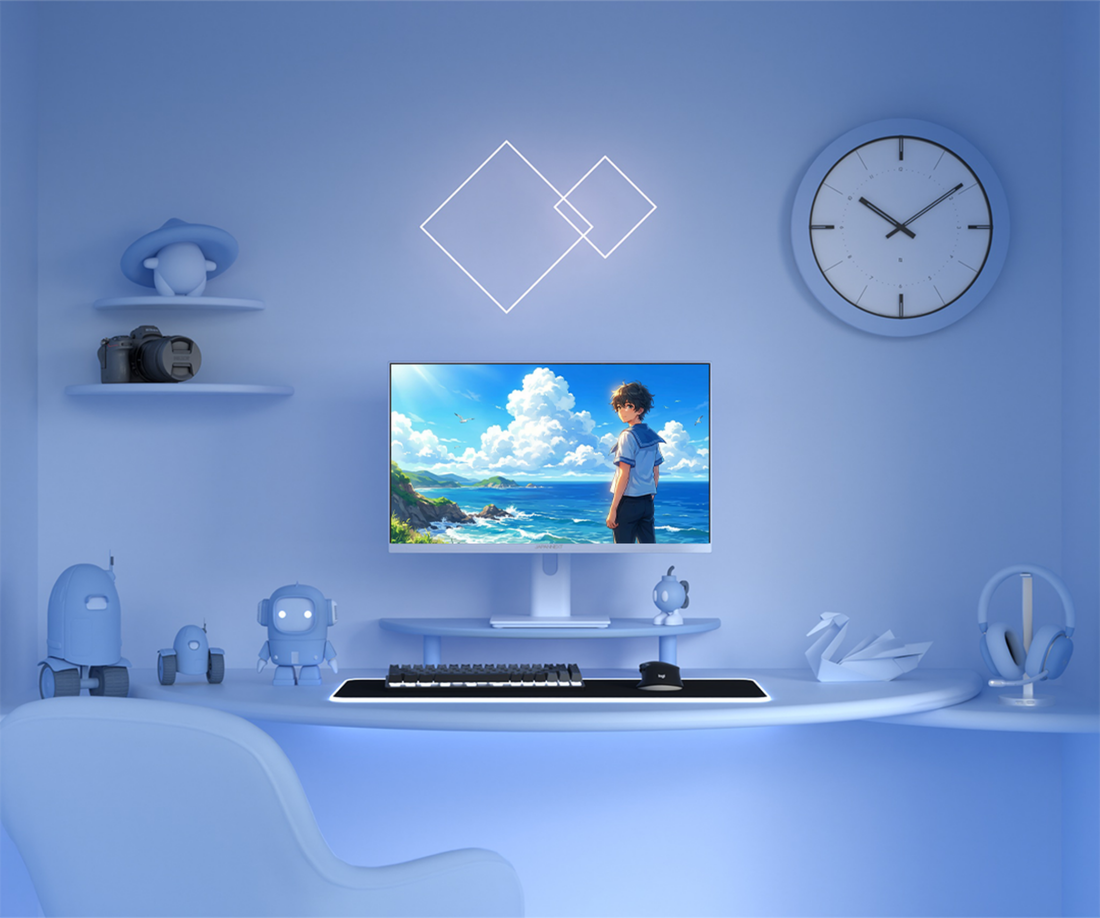 Monitor Gaming | 23,8" | IPS | Full HD | 165 Hz | Azul pastel