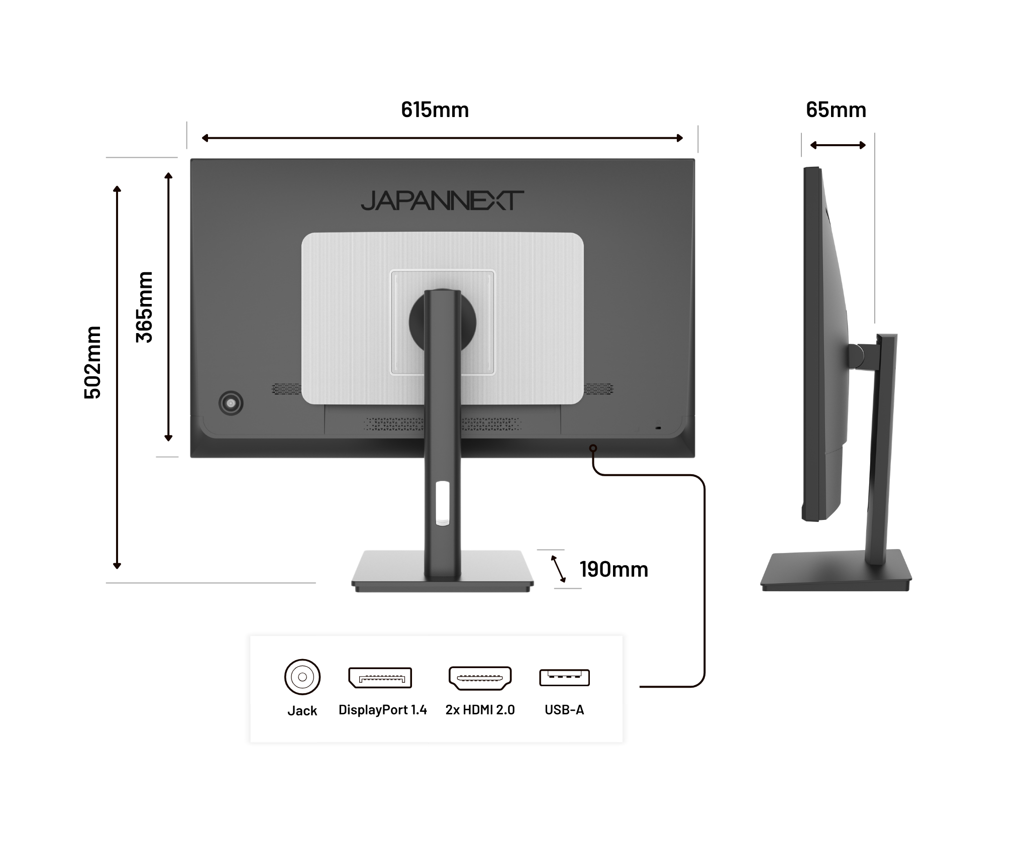 Monitor de PC para oficina | 27" | 4K UHD