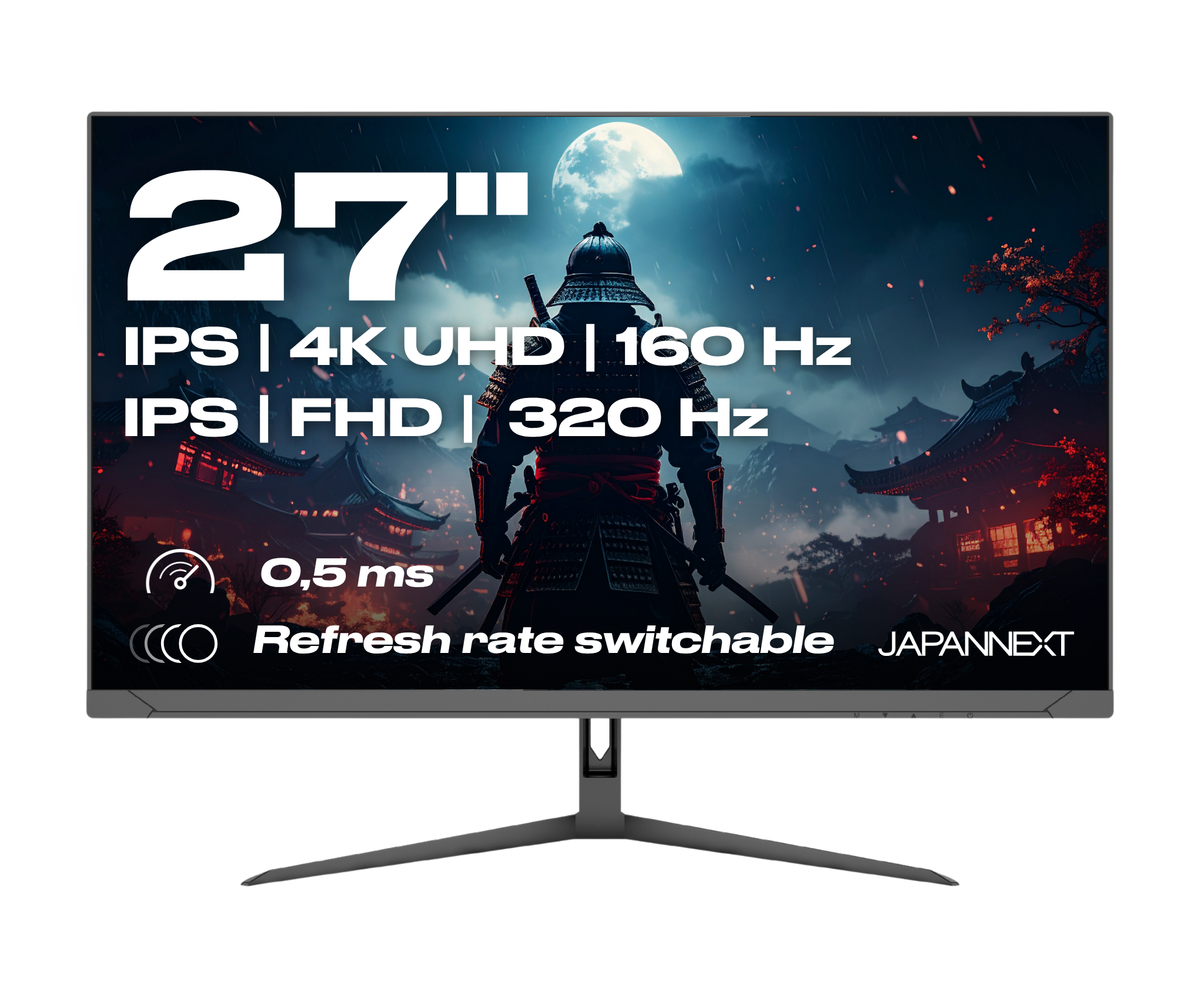 Monitor gaming | 27" | IPS | Modo dual FHD/320 Hz - 4K UHD/160 Hz