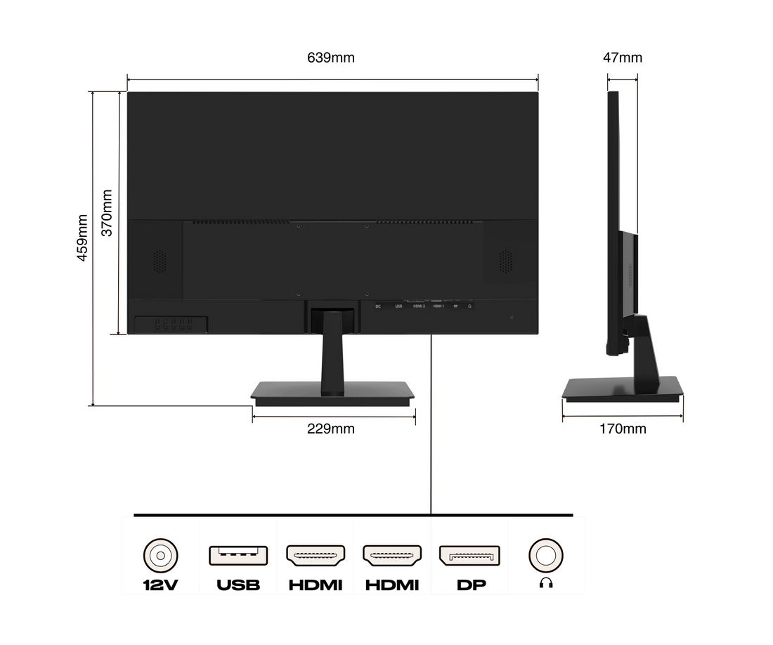 Monitor de PC para oficina | 28" | 4K UHD | 60Hz