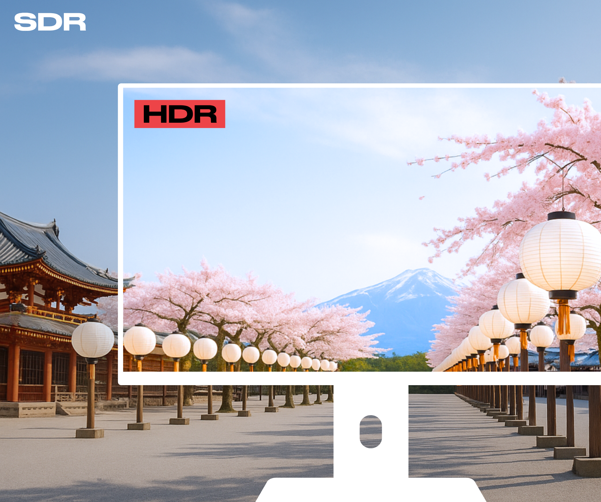 Monitor de PC para oficina | 27" | WQHD | Blanco