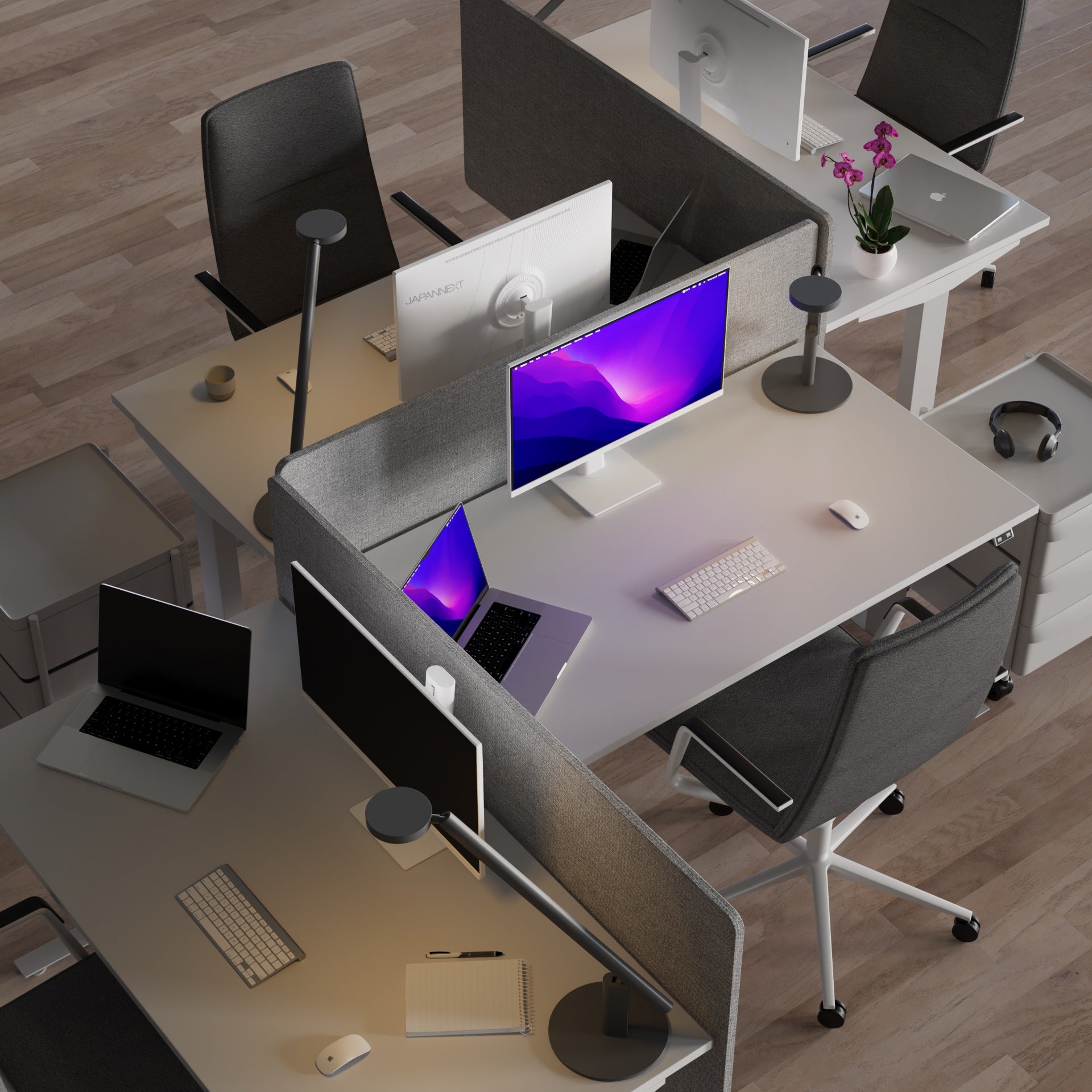 Monitor de PC para oficina | 27" | WQHD | Blanco