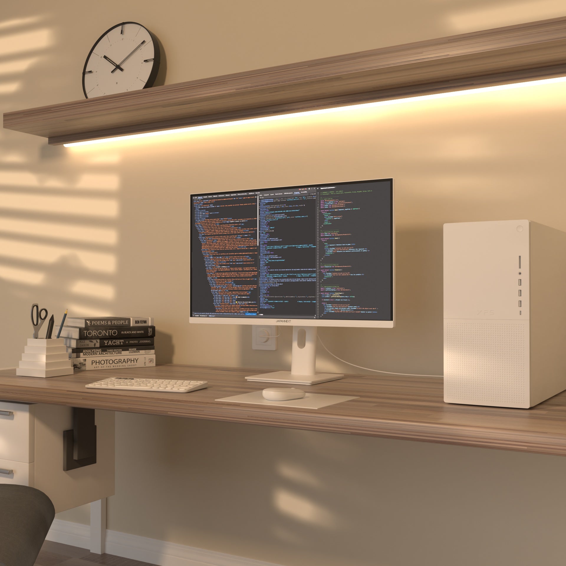 Monitor de PC para oficina | 27" | WQHD | Blanco