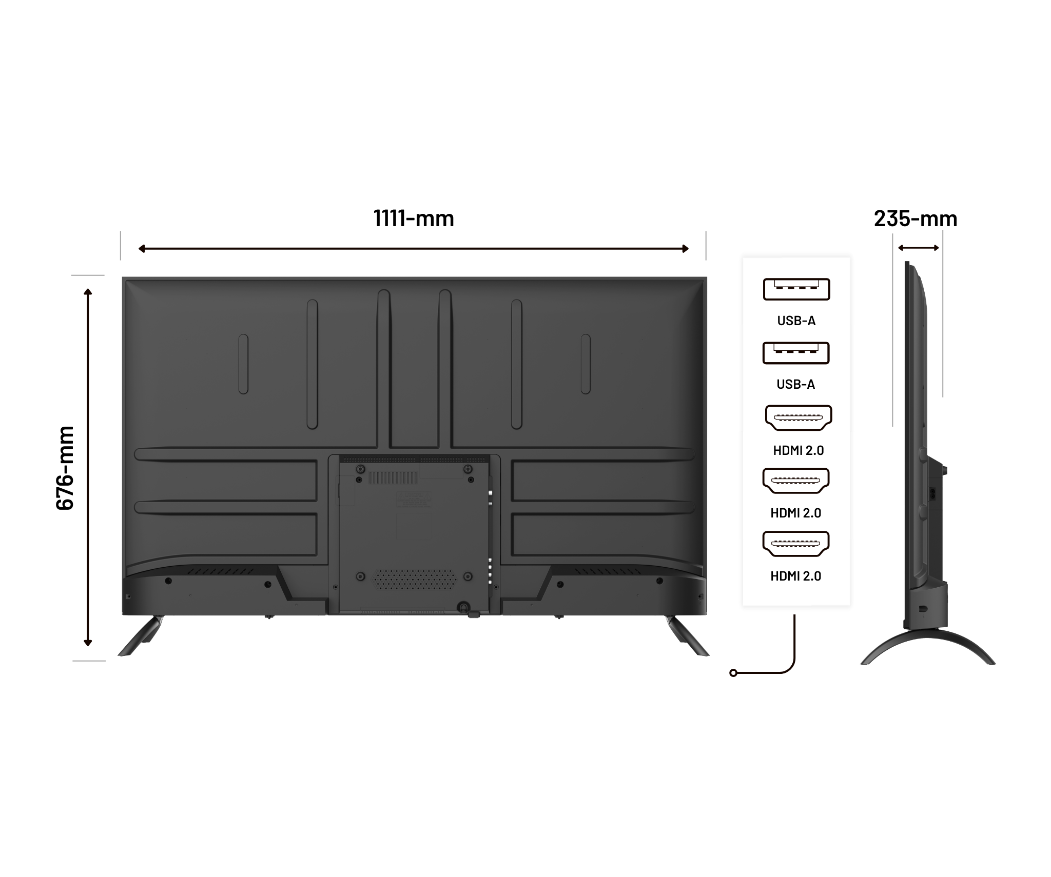 Monitor de gran formato | 50" | IPS | 4K UHD