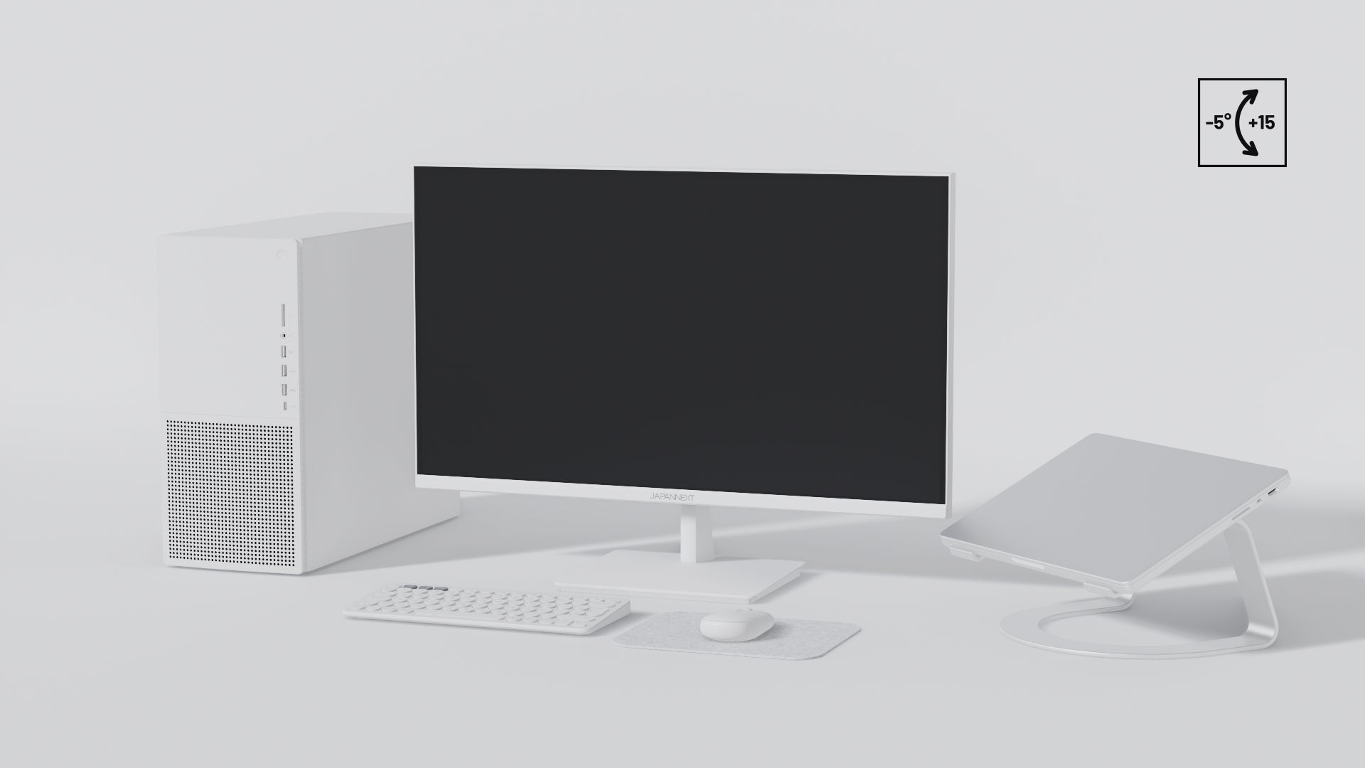 Monitor de PC para oficina | 28" | 4K UHD | Blanco