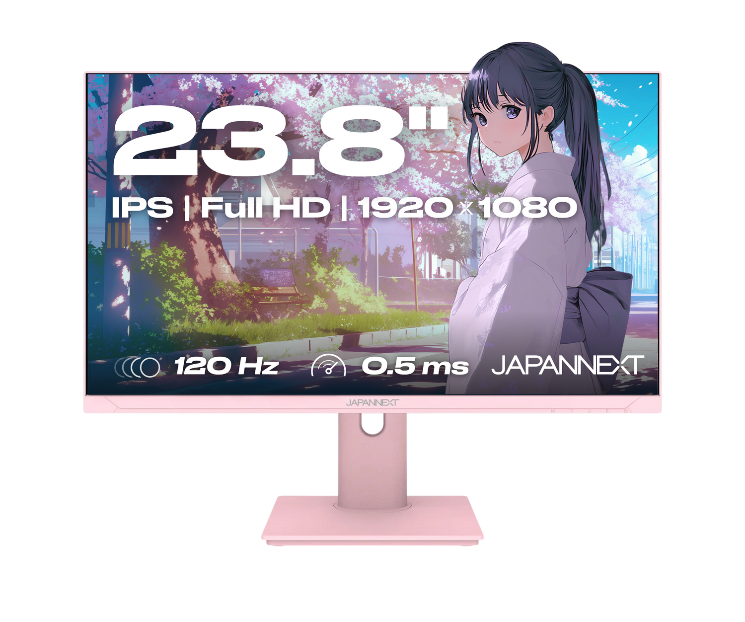 Monitor Gaming/Oficina | 23,8&quot; | IPS | FHD | 120 Hz | Rosa pastel