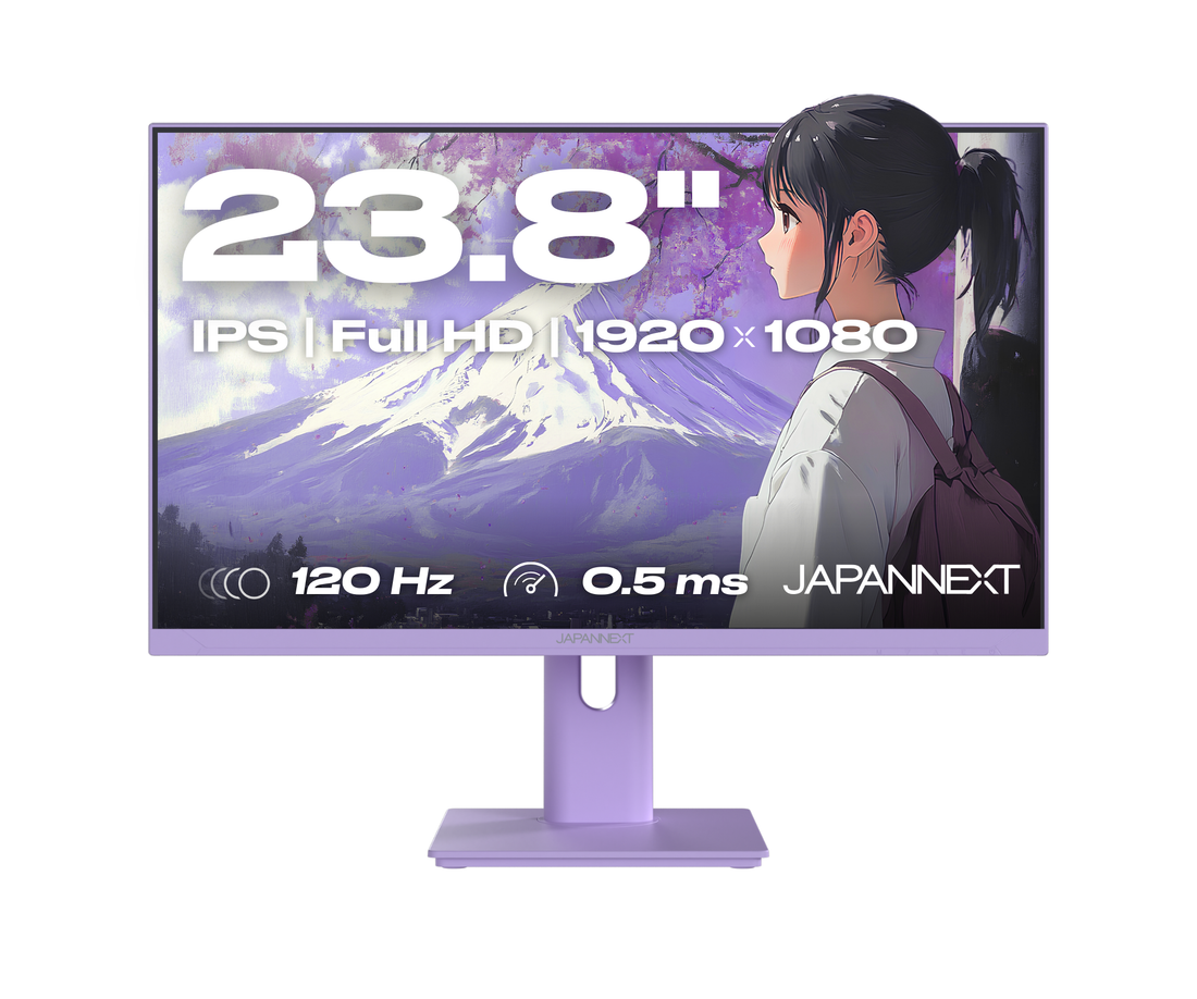 Monitor Gaming | 23,8" | IPS | FHD | 120 Hz | Violeta pastel