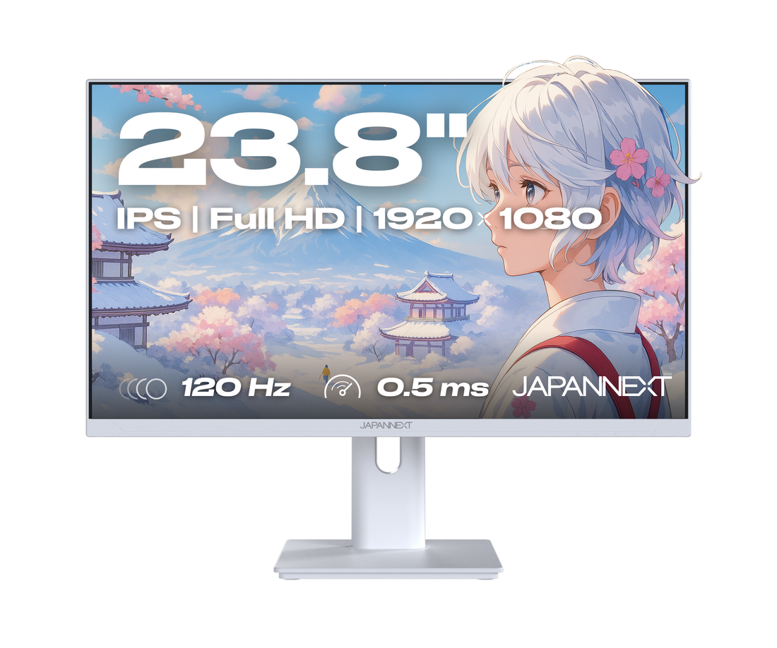 Monitor Gaming | 23,8" | IPS | FHD | 120 Hz | Blanco pastel