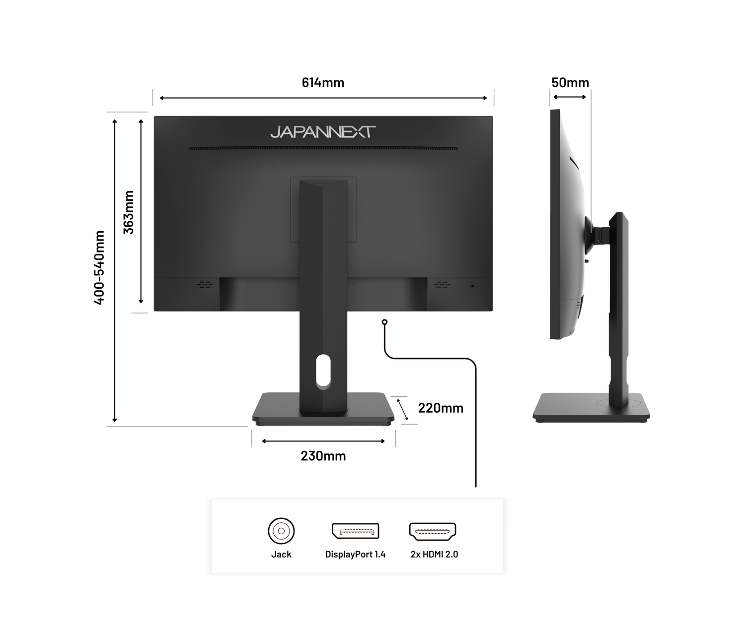 Monitor de PC para oficina | 27&quot; | WQHD