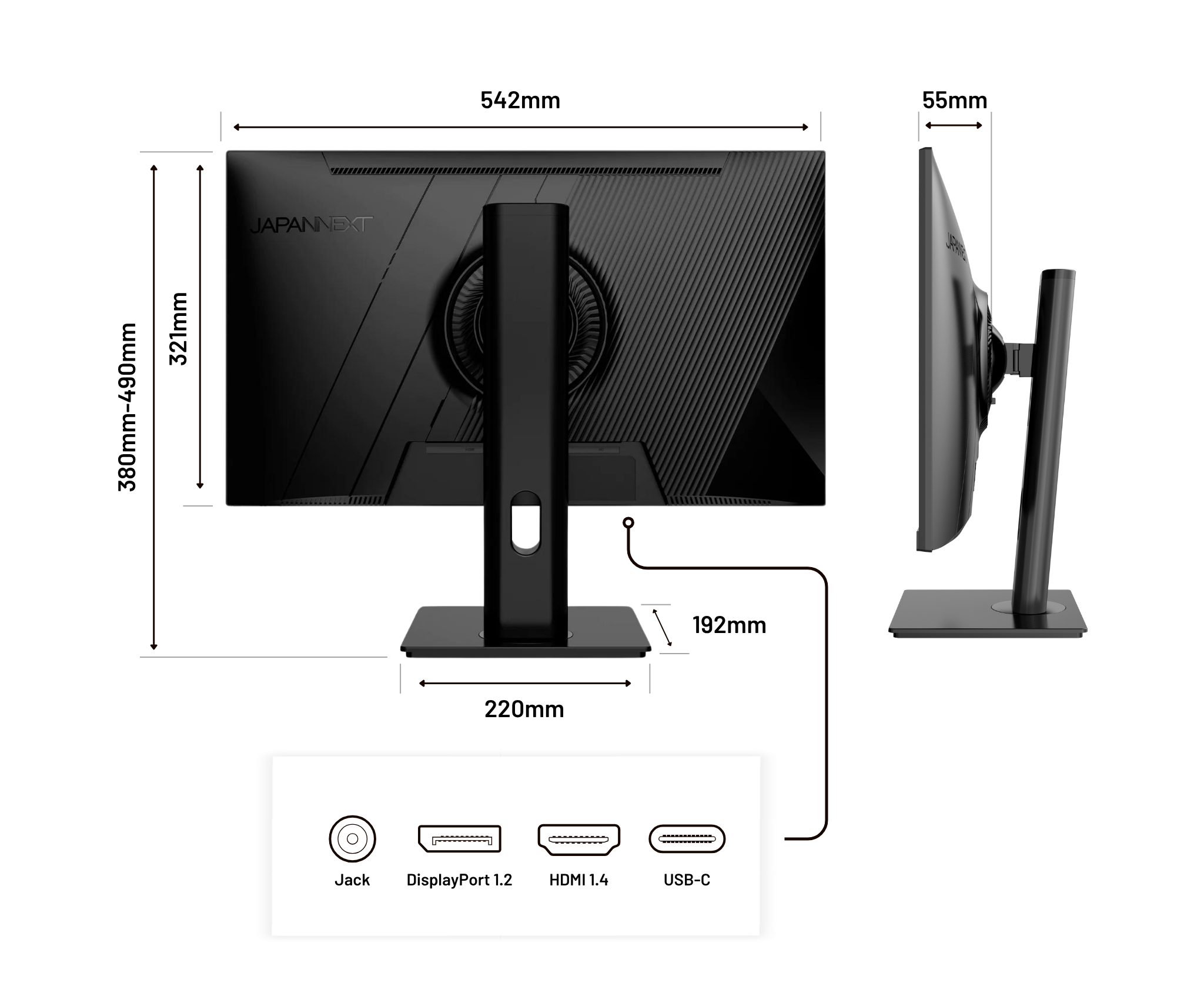 Monitor de PC para oficina | 23,8&quot; | FULL HD | USB-C (+ carga de 65W)