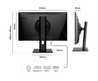 Monitor de PC para oficina | 23,8&quot; | FULL HD | USB-C (+ carga de 65W)