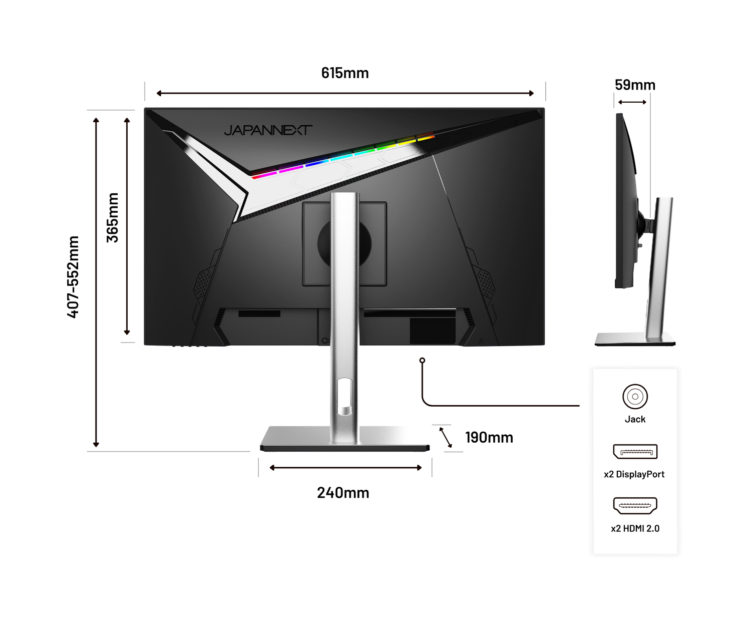 Monitor de PC Gaming | 27&quot; | IPS | 4K UHD | 144Hz