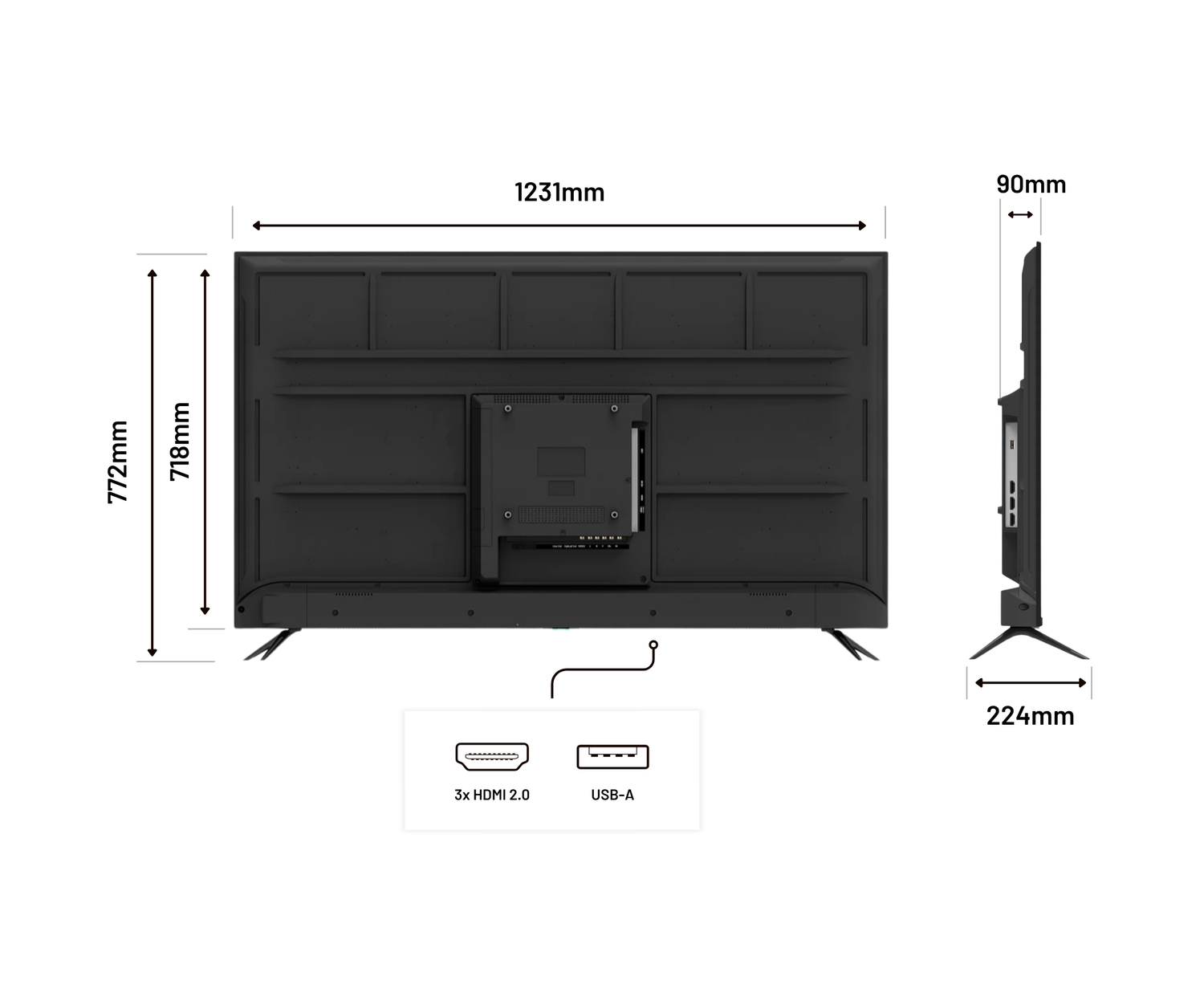 Monitor de gran formato | 55&quot; | IPS | 4K UHD