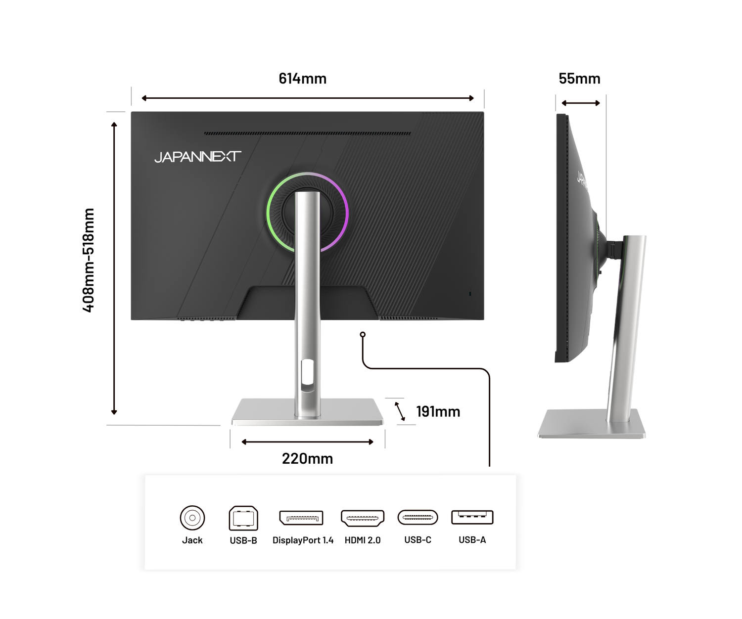 Monitor de PC de oficina | 27&quot; | 5K | 60Hz