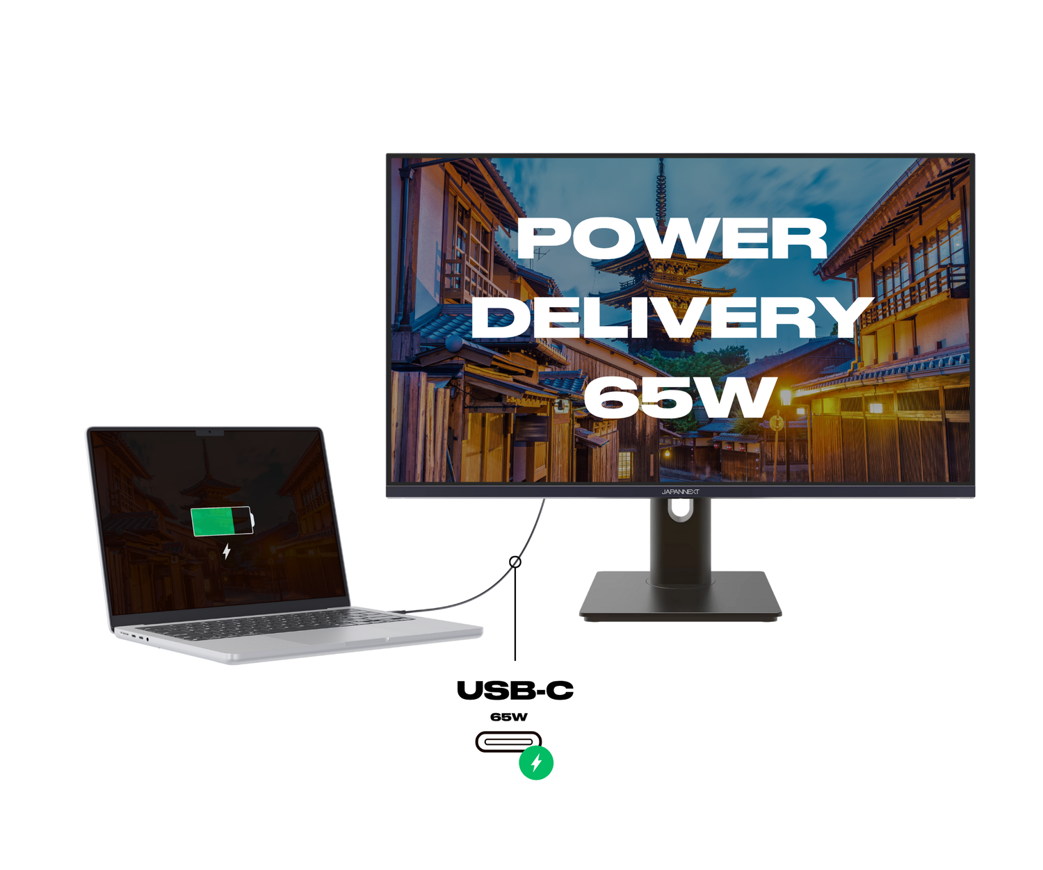 Monitor de PC para oficina | 27&quot; | FULL HD | 100 Hz | USB-C (+ carga de 65W)