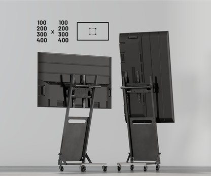 Soporte con ruedas para pantalla de gran formato