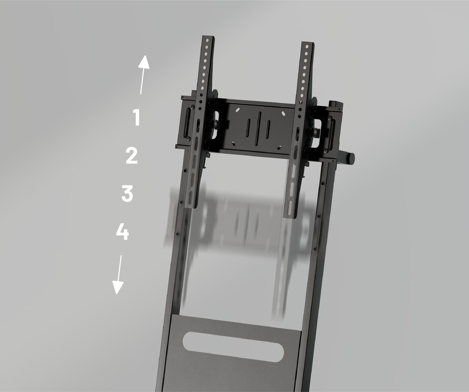 Soporte con ruedas para pantalla de gran formato