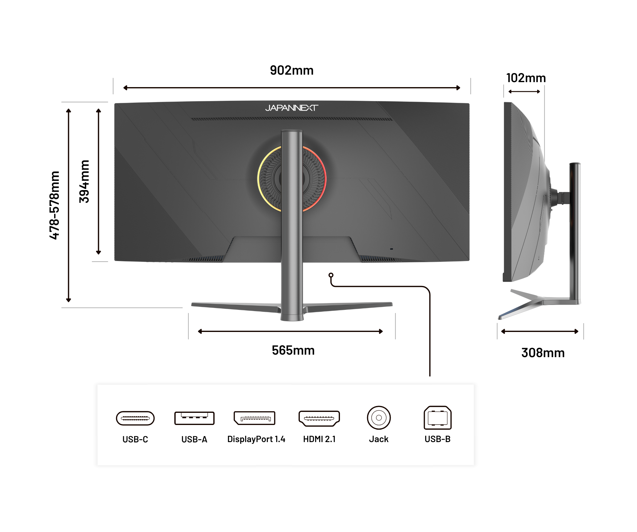 Monitor curvo Gaming | 37,5&quot; | UWQHD+ | Panel IPS | 144 Hz