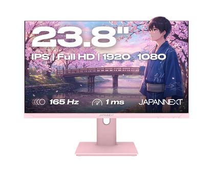 Monitor Gaming | 23,8" | IPS | Full HD | 165Hz | Rosa pastel