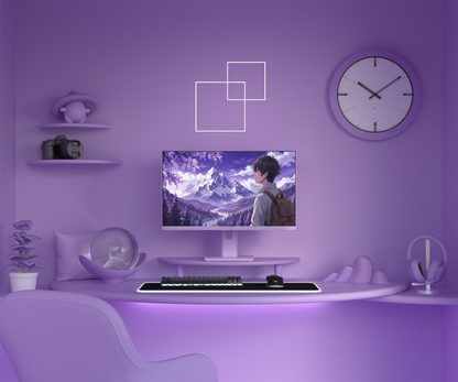Monitor Gaming | 23,8" | IPS | Full HD | 165 Hz | Violeta pastel