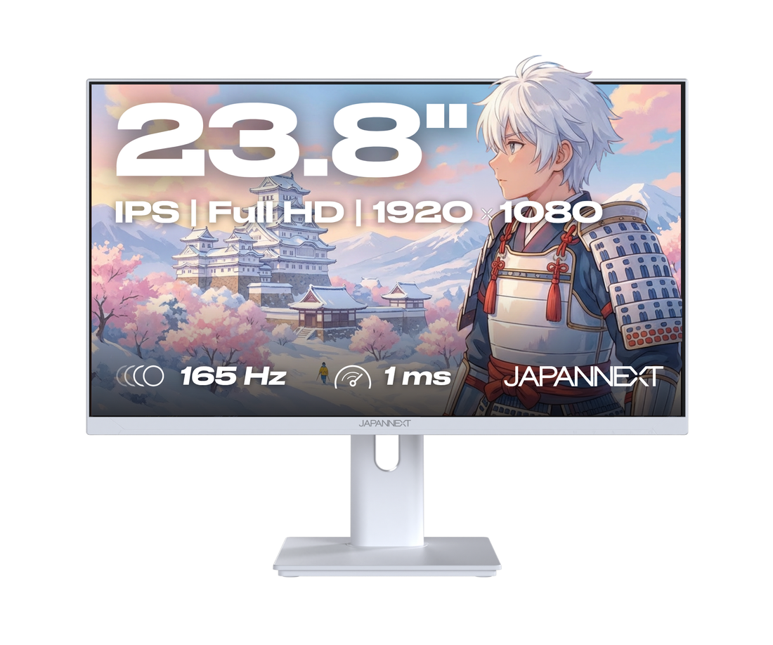Monitor Gaming | 23,8" | IPS | Full HD | 165 Hz | Blanco pastel