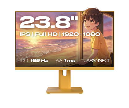 Monitor Gaming | 23,8" | IPS | Full HD | 165Hz | Amarillo pastel