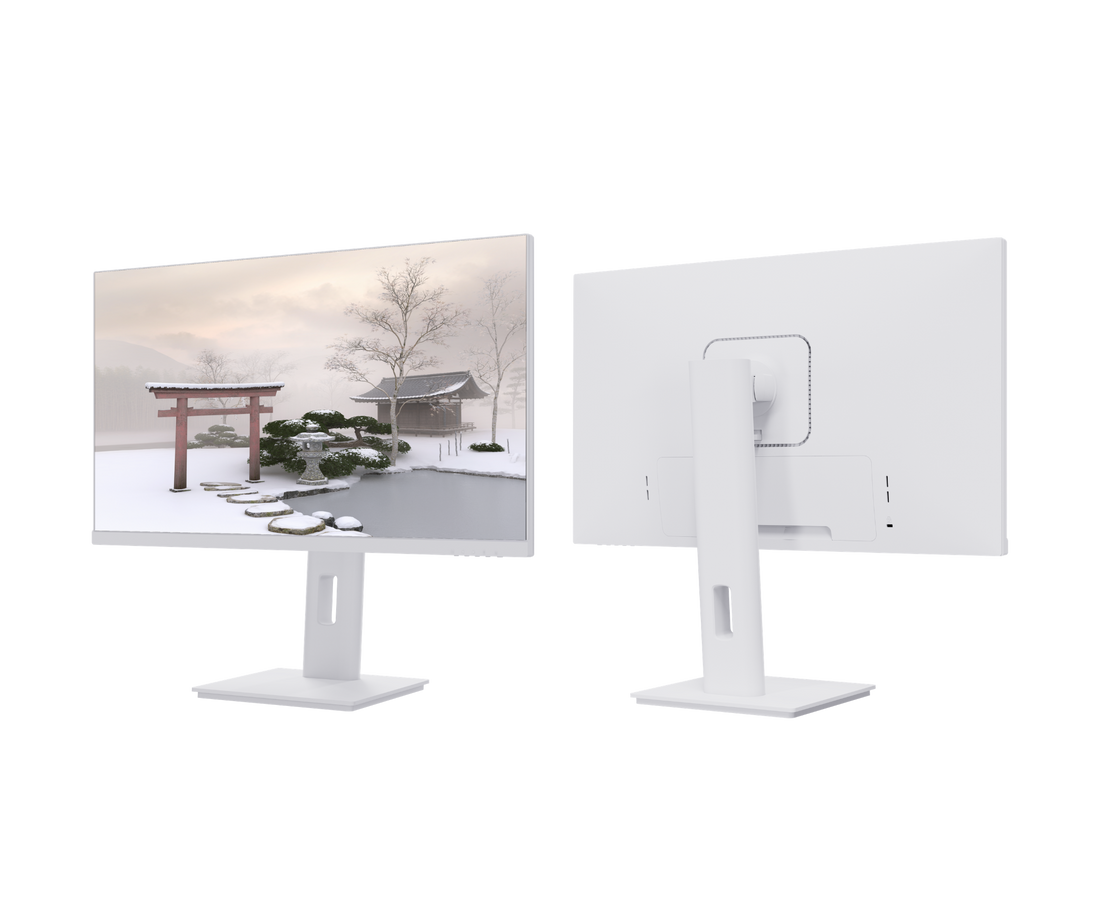 Monitor de PC de oficina | 23,8" | WQHD | USB-C | Blanco