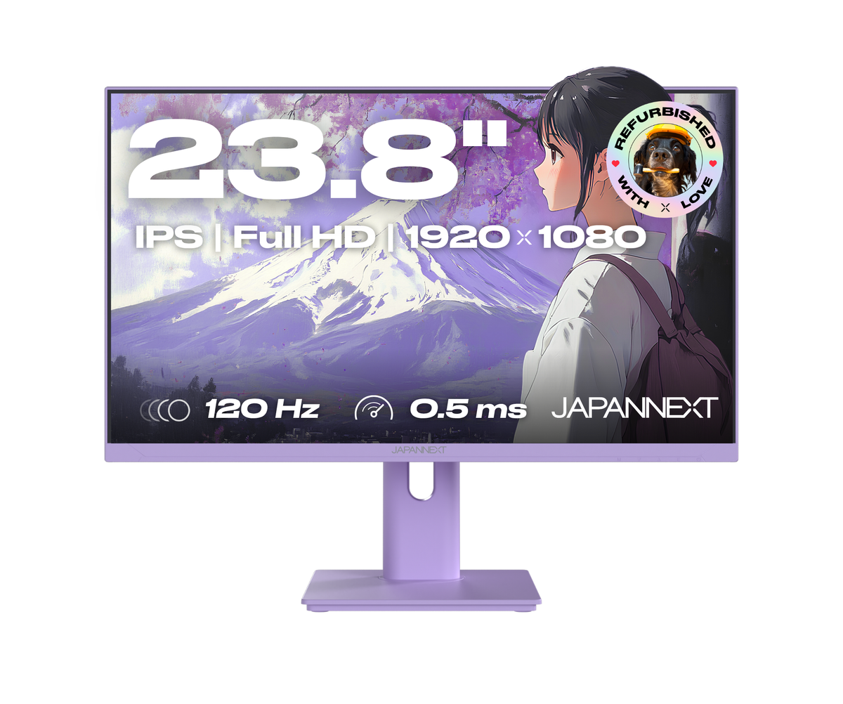 Monitor Gaming | 23,8" | IPS | Full HD | 120Hz | Blanco pastel