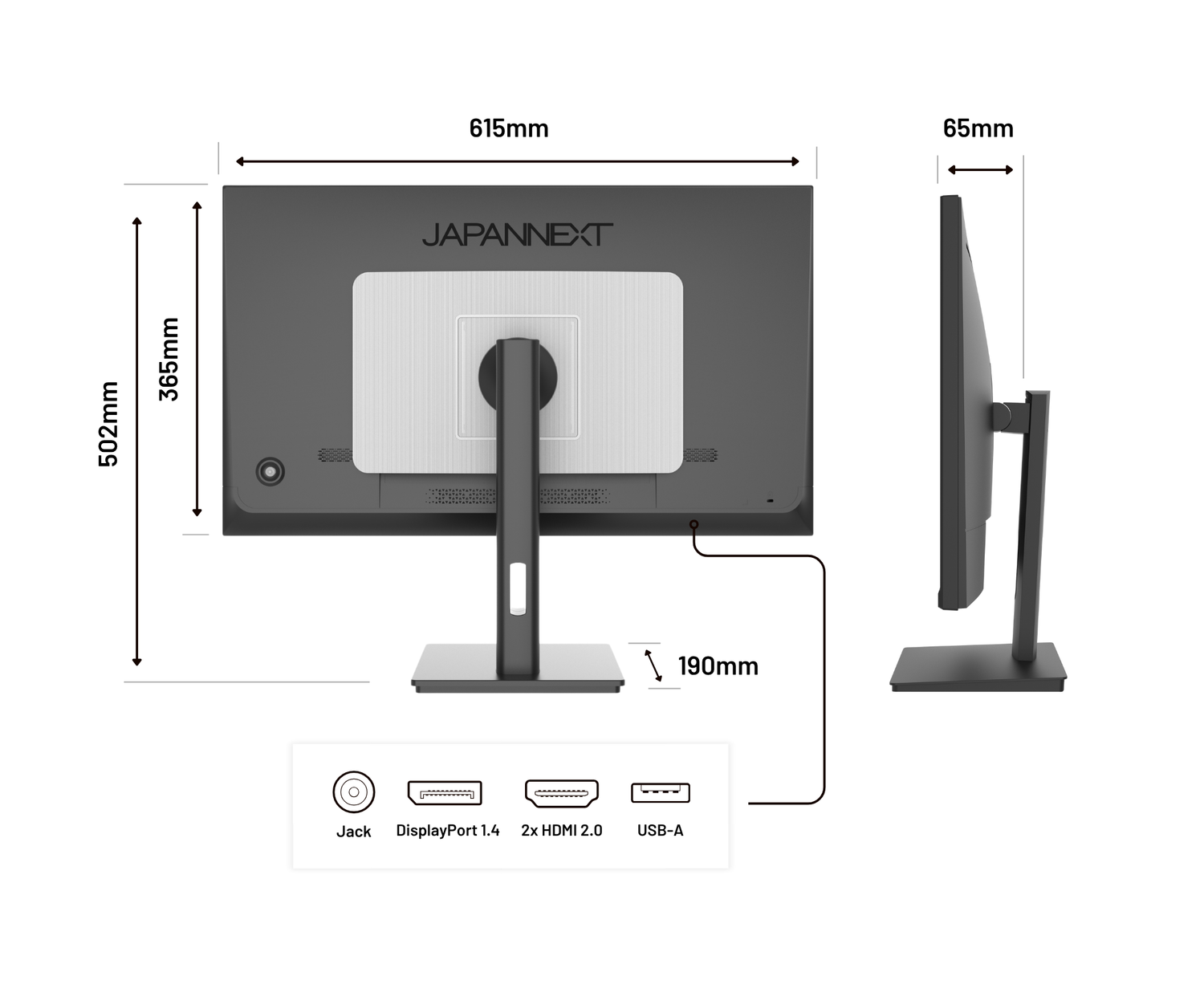 Monitor de PC para oficina | 27&quot; | 4K UHD