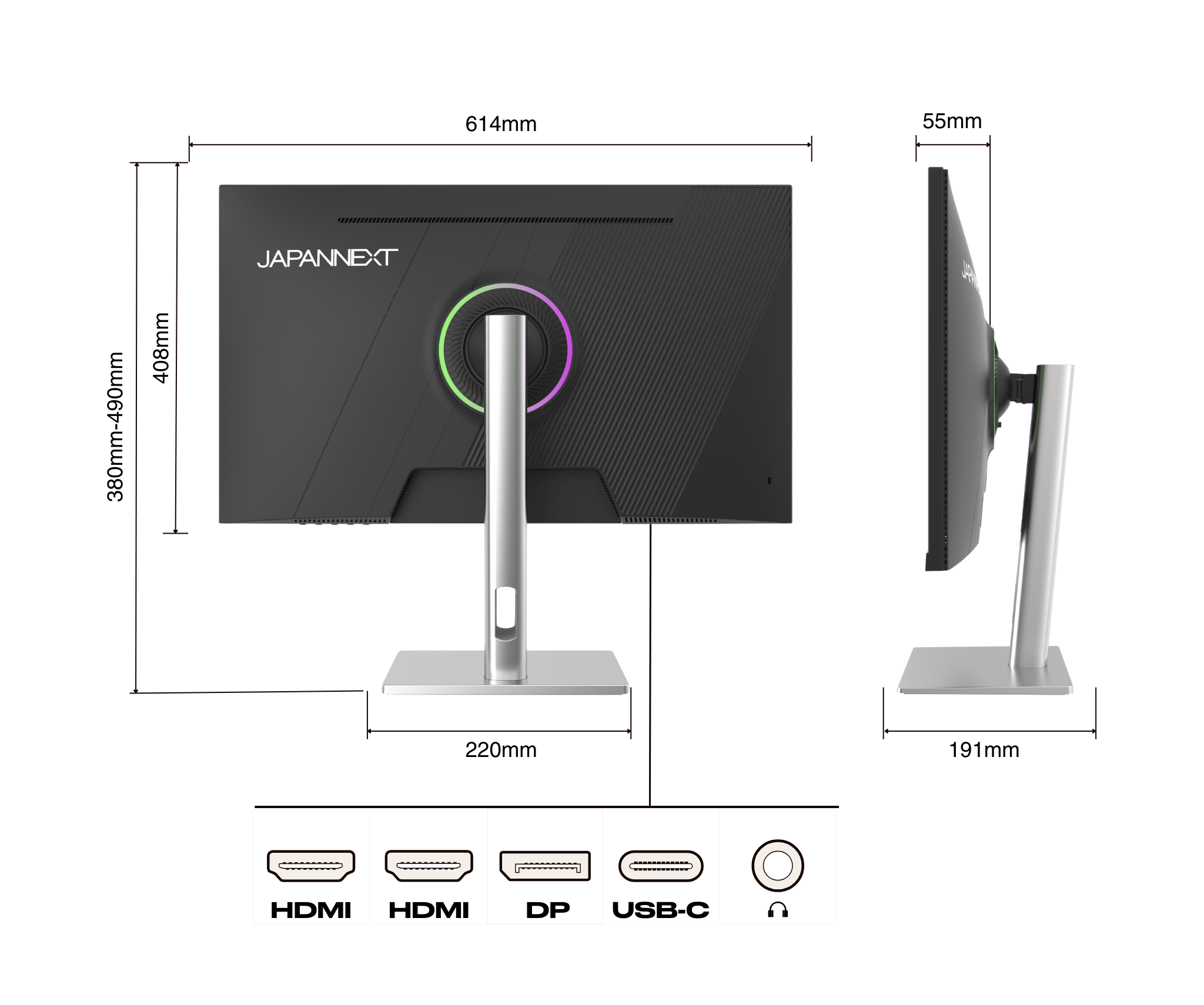 Monitor de PC de oficina | 27&quot; | 5K | 60Hz