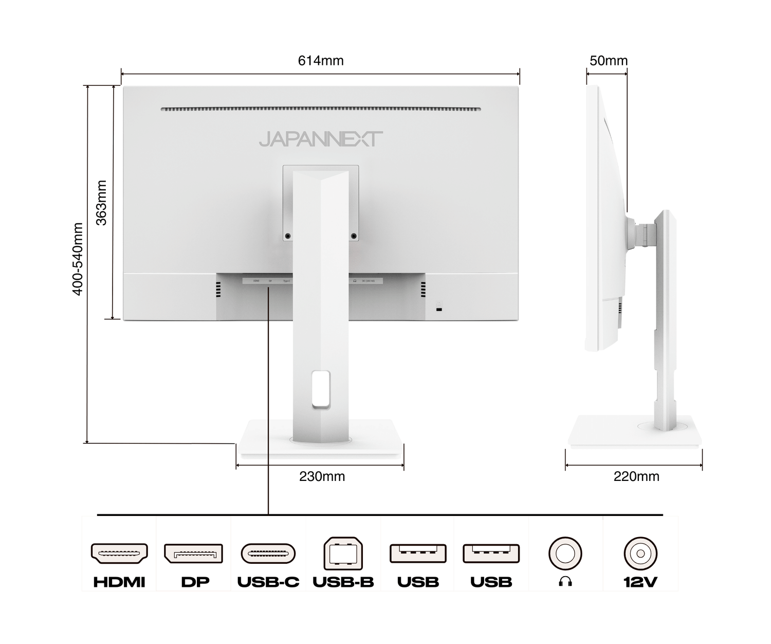 Monitor de PC para oficina | 27&quot; | 4K UHD | USB-C (+ carga de 65W)