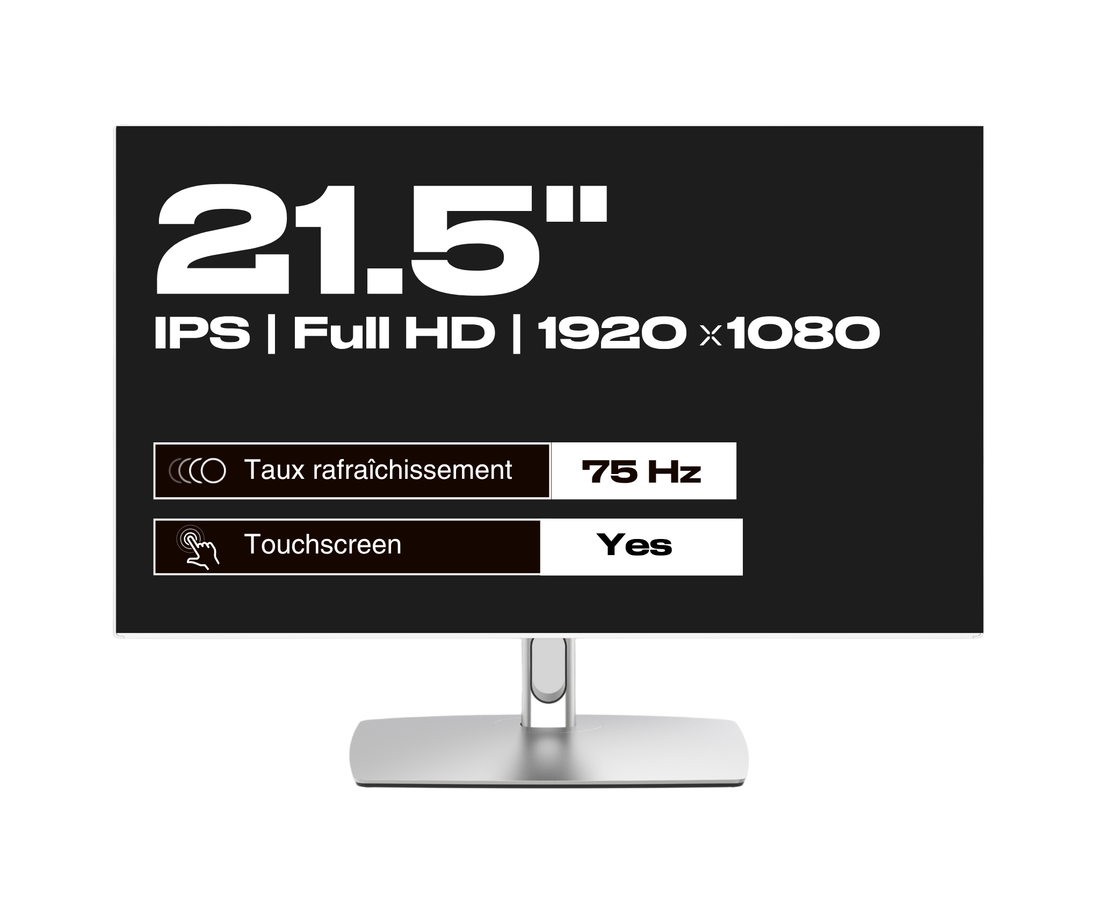 Monitor para oficina | 27&quot; | WQHD | Táctil | USB-C (+carga de 65W) | KVM | Blanco