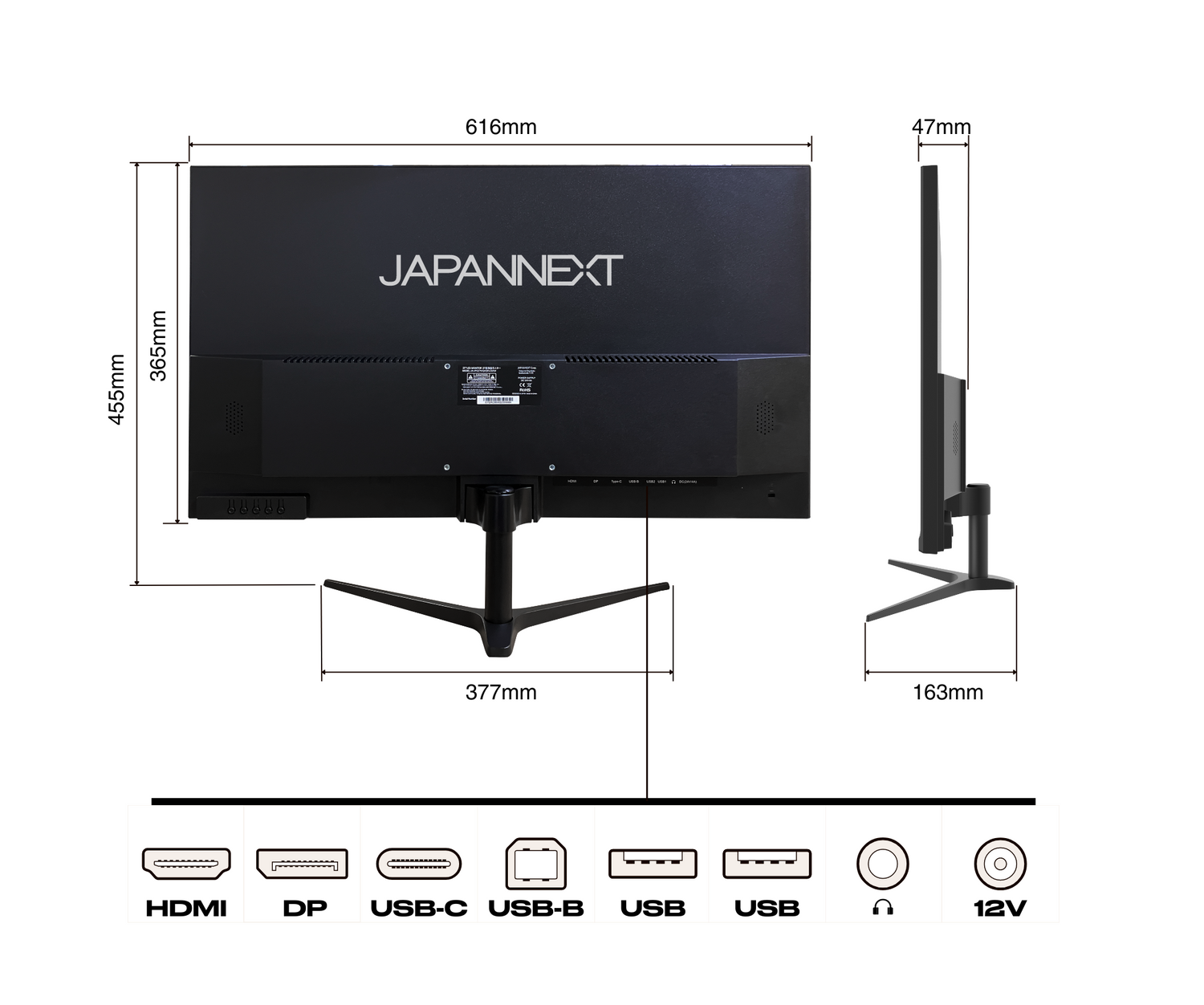 Monitor de PC para oficina | 27&quot; | WQHD | USB-C (+ carga de 65W)