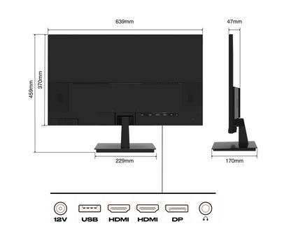 Monitor de PC para oficina | 28&quot; | 4K UHD | 60Hz