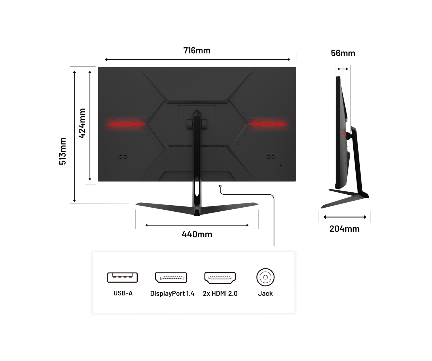 Monitor PC Gaming| 31,5&quot; | IPS | WQHD | 165Hz